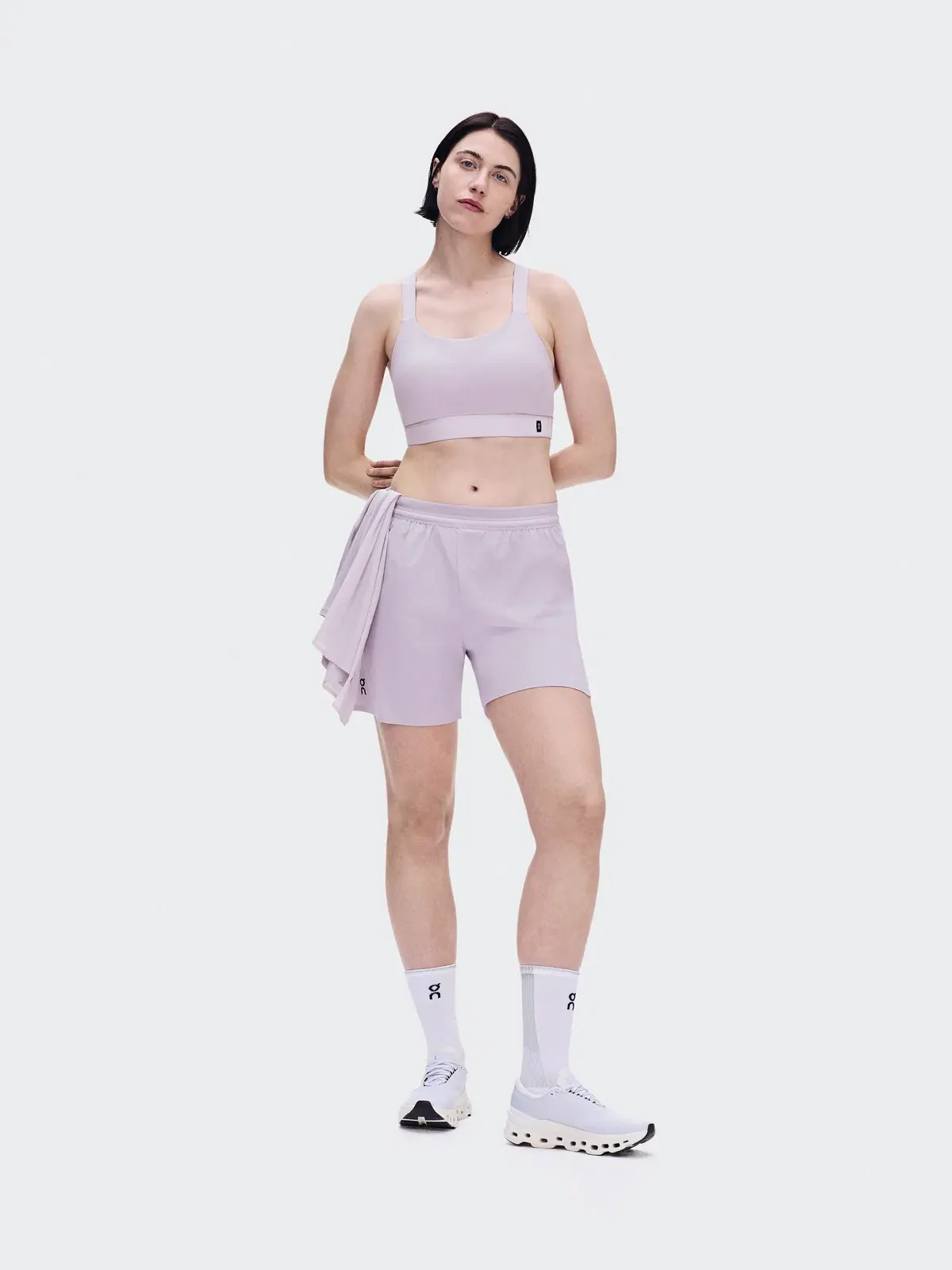 Женские беговые шорты с эластичным поясом 5" Performance Shorts On Foxglove — 2