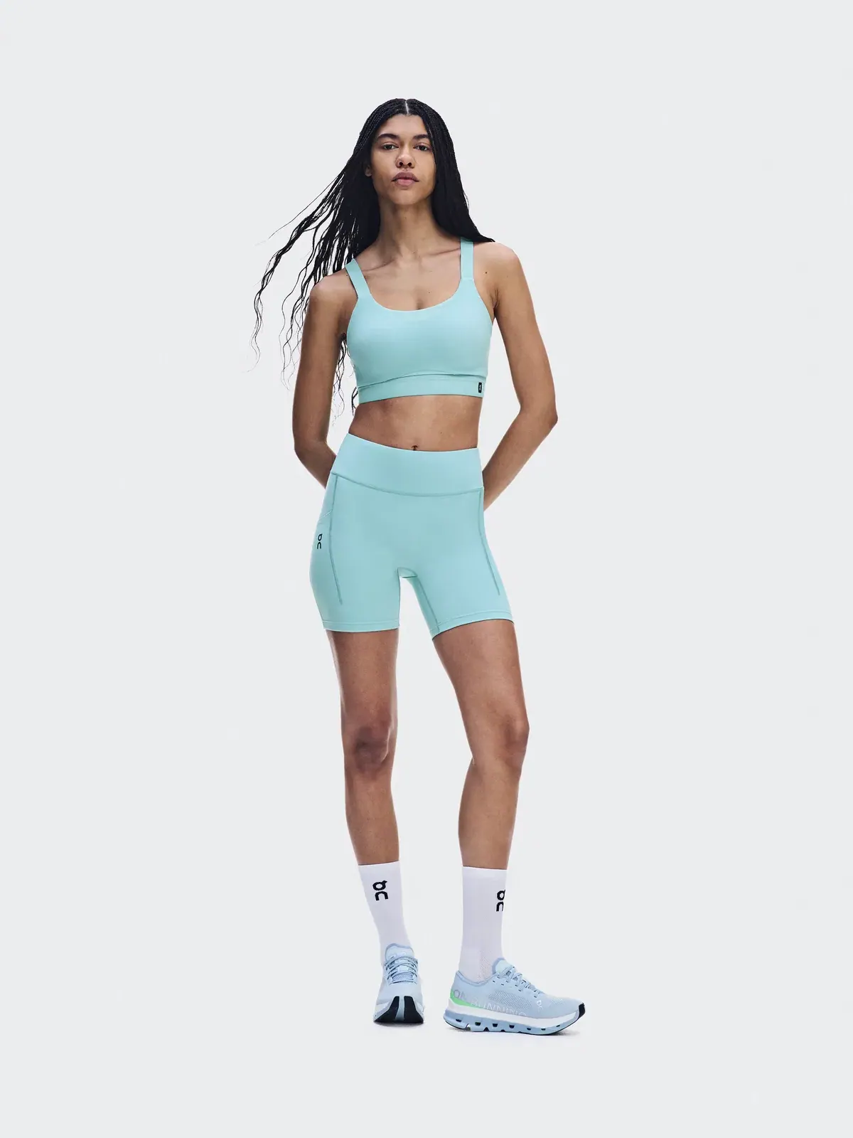 Женские беговые шорты-леггинсы с карманами Performance Tights Short On — 2