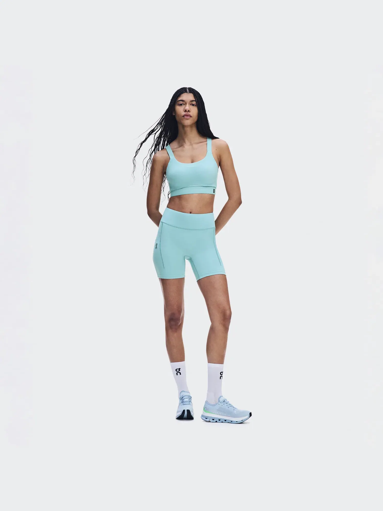 Женские беговые шорты-леггинсы с карманами Performance Tights Short On — 11