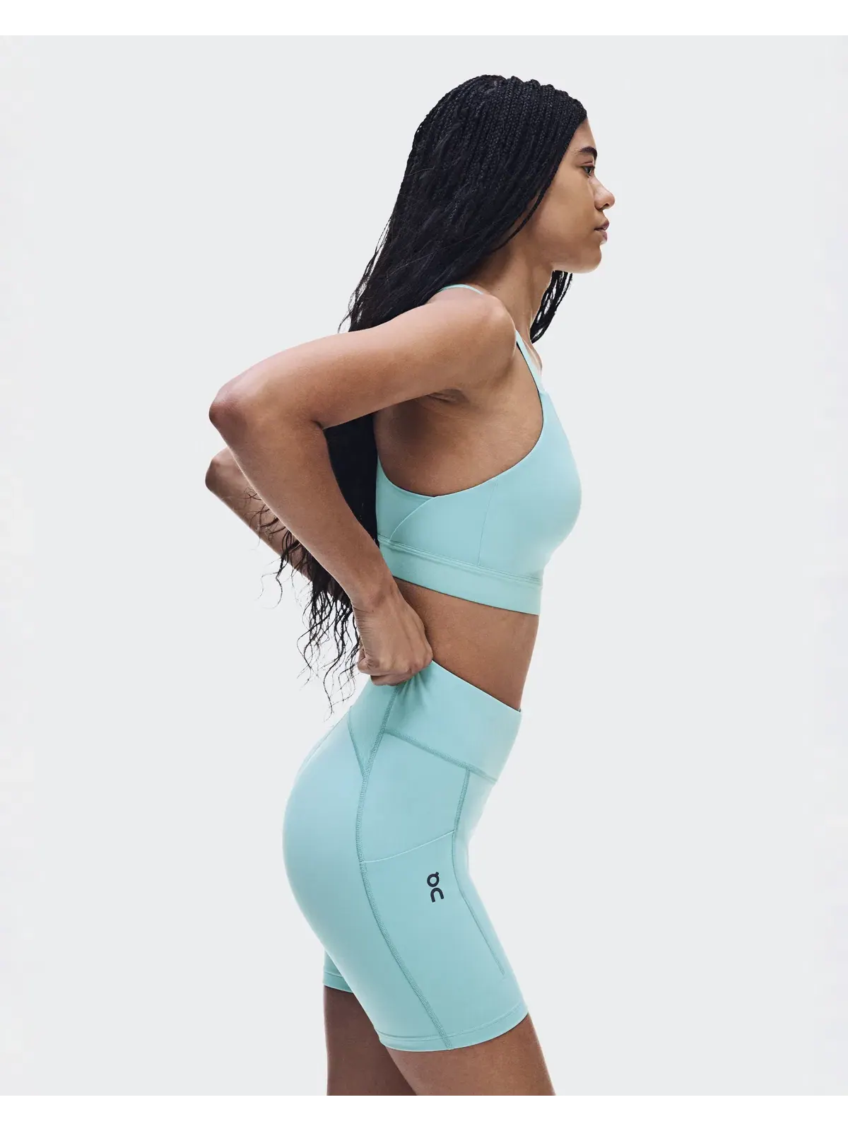 Женские беговые шорты-леггинсы с карманами Performance Tights Short On — 7
