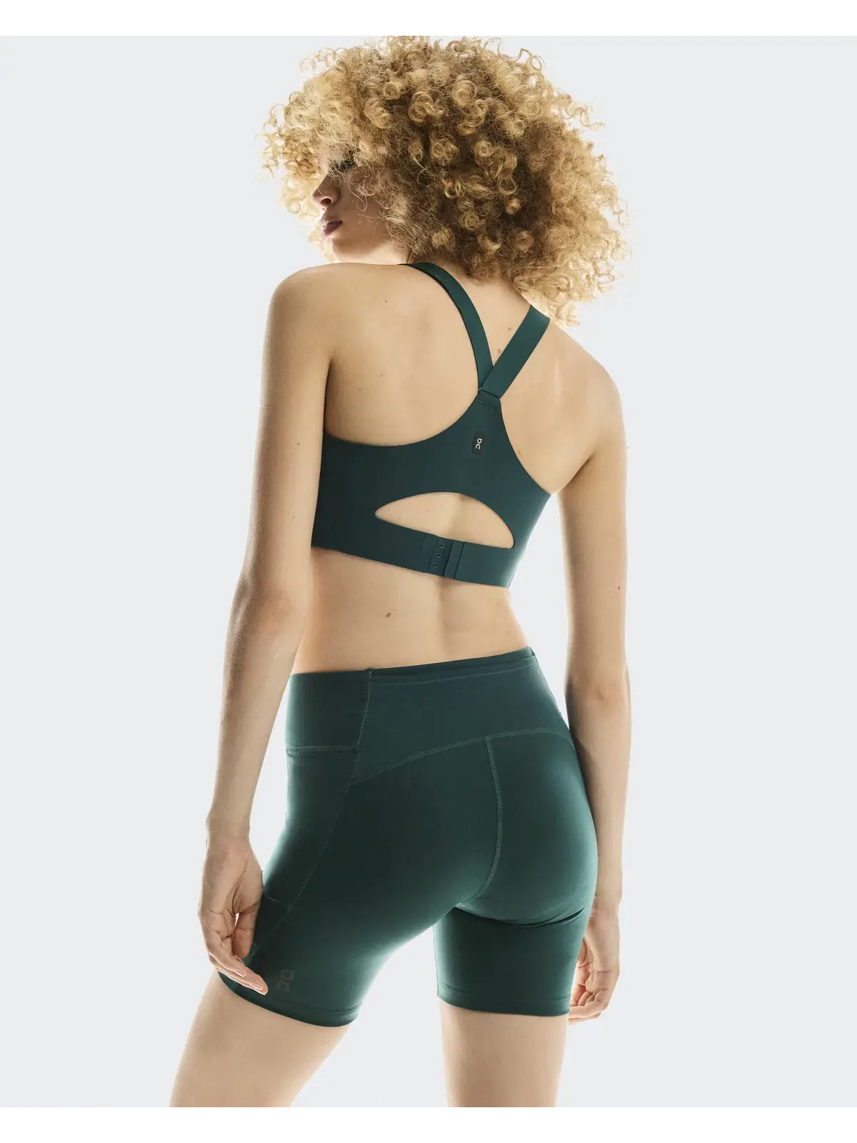 Женские беговые шорты-леггинсы с посадкой Close Performance Tights Short On Spirulina — 5