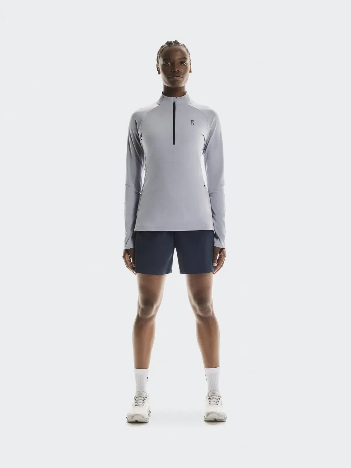 Женские спортивные шорты для бега с эластичным поясом 5" Performance Shorts On Navy — 2