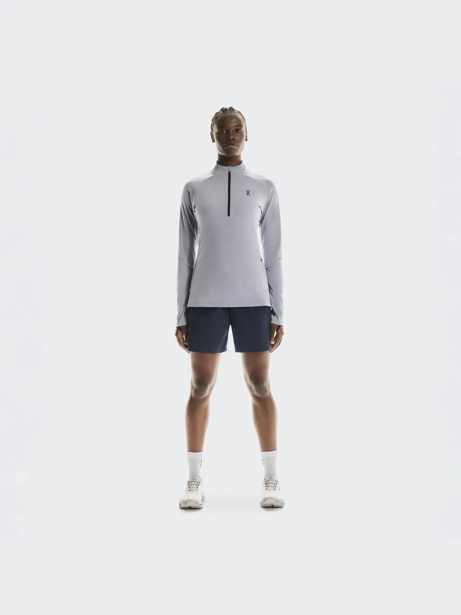 Женские спортивные шорты для бега с эластичным поясом 5" Performance Shorts On Navy — 8