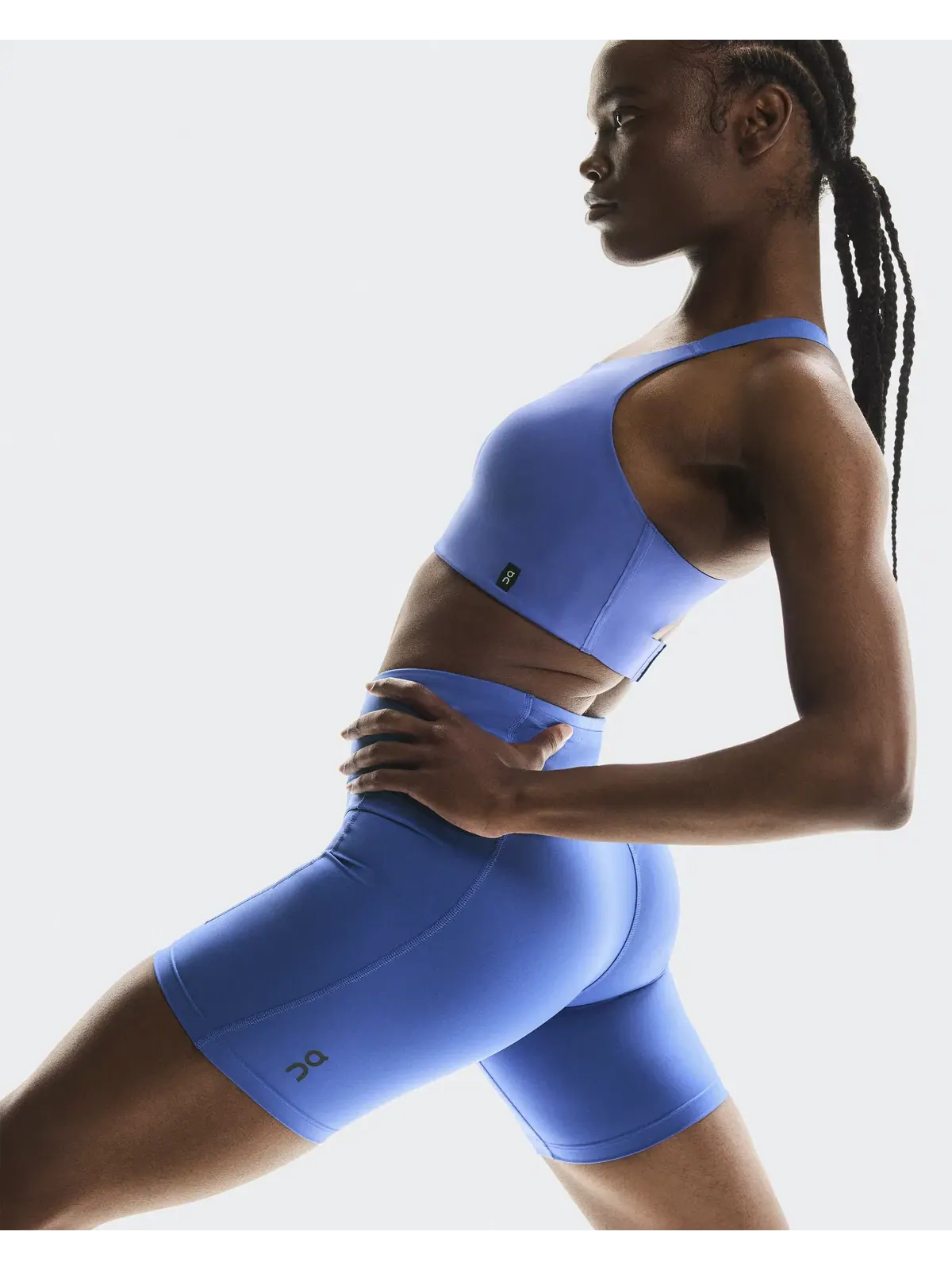 Женские беговые шорты-леггинсы с посадкой Close Performance Tights Short On, Zaffre — 4