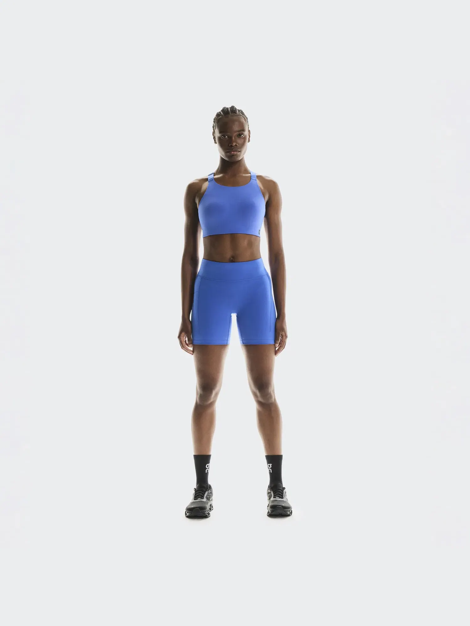 Женские беговые шорты-леггинсы с посадкой Close Performance Tights Short On, Zaffre — 9