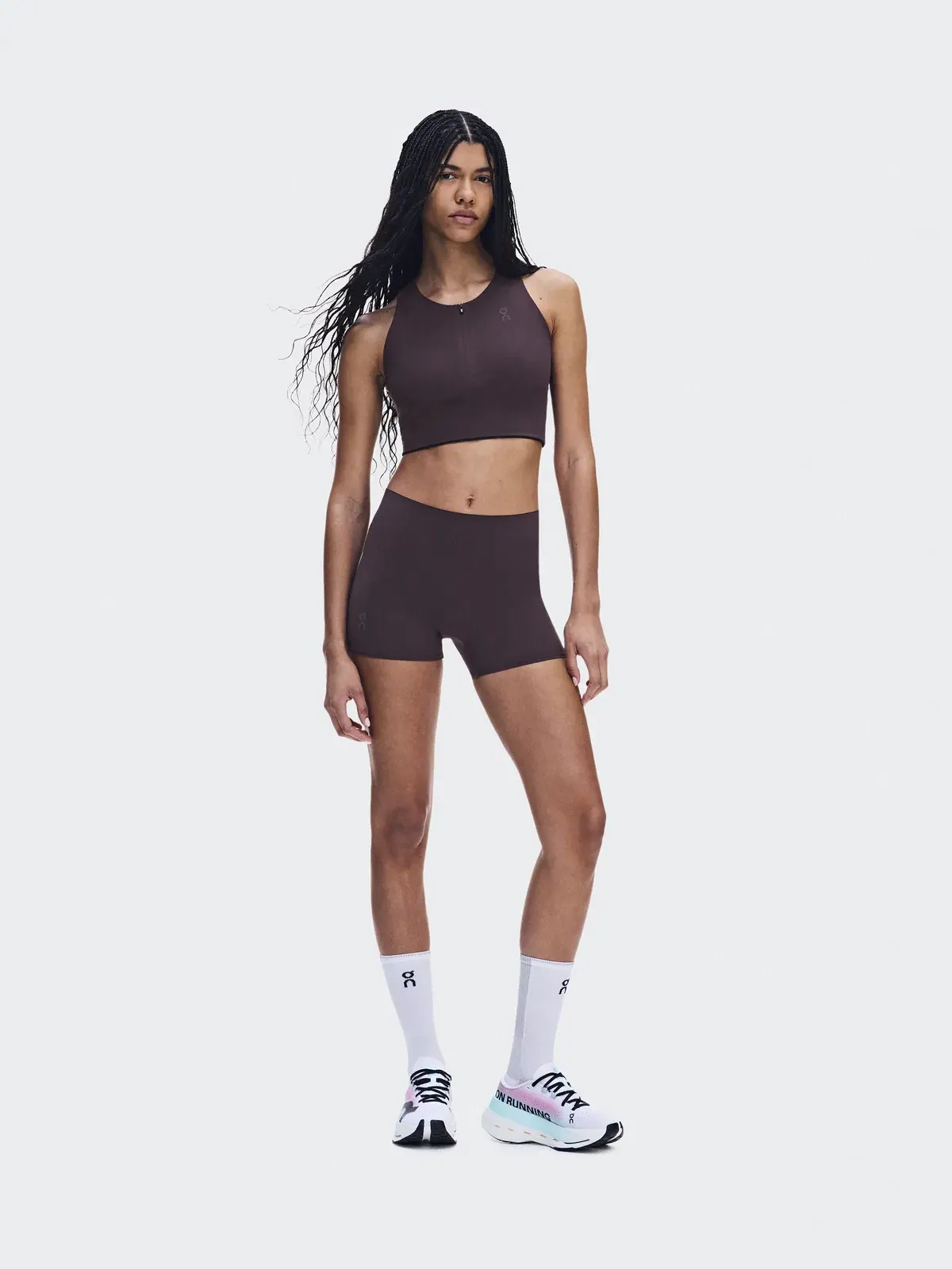 Женские шорты-леггинсы для бега с принтом Zero Short Tights On Urchin — 2