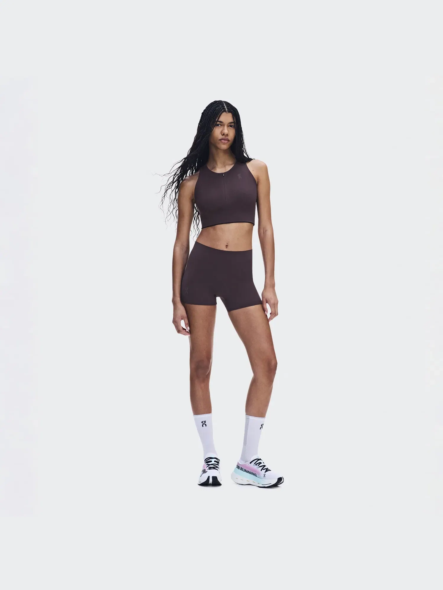 Женские шорты-леггинсы для бега с принтом Zero Short Tights On Urchin — 10