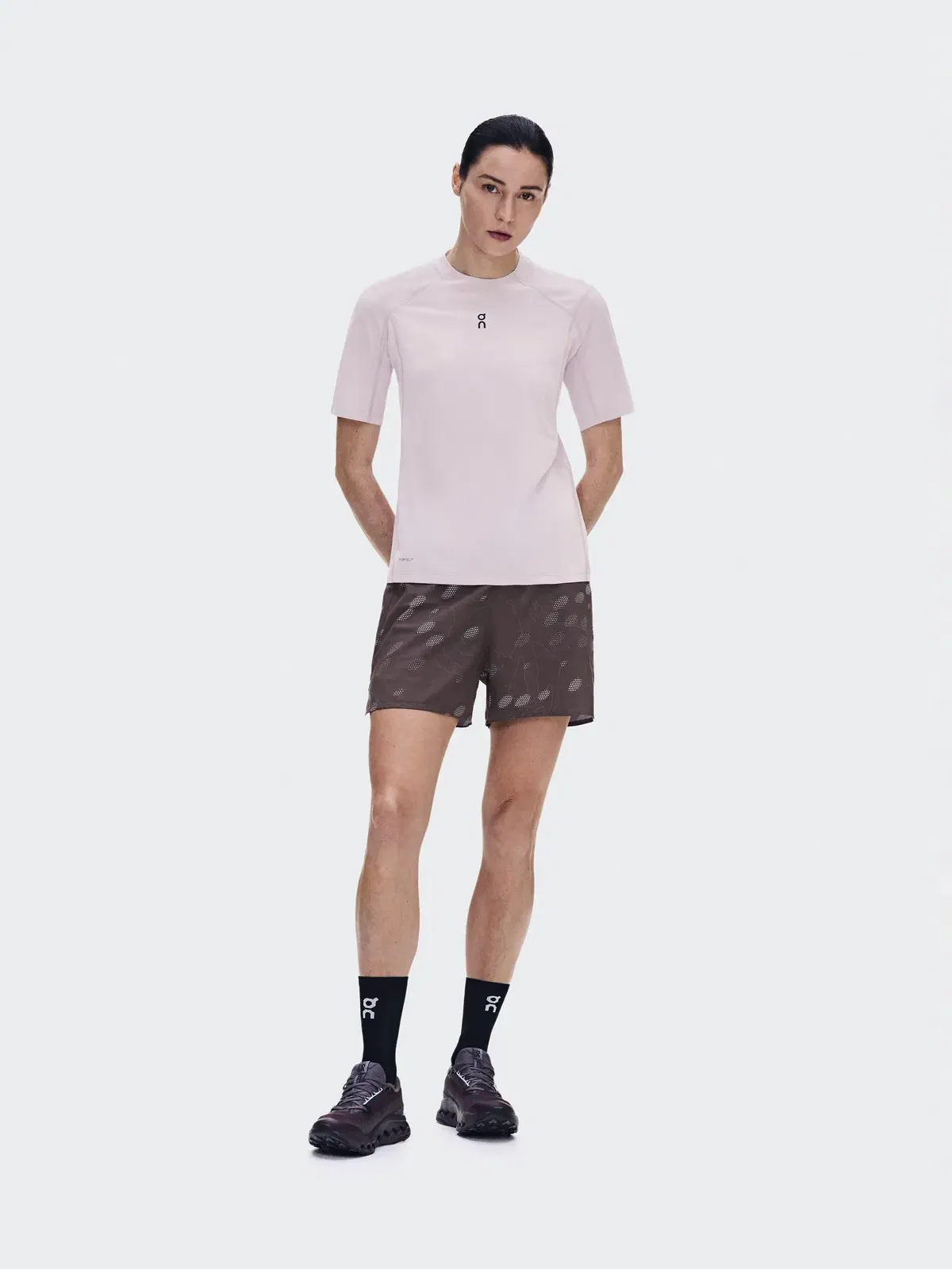 Женские шорты для бега с поясом для хранения On Trail Shorts — 2
