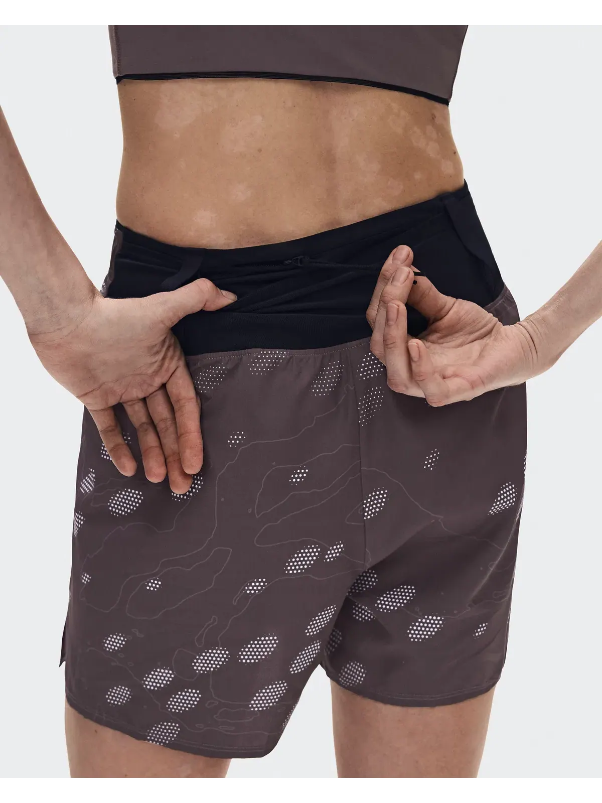 Женские шорты для бега с поясом для хранения On Trail Shorts — 6