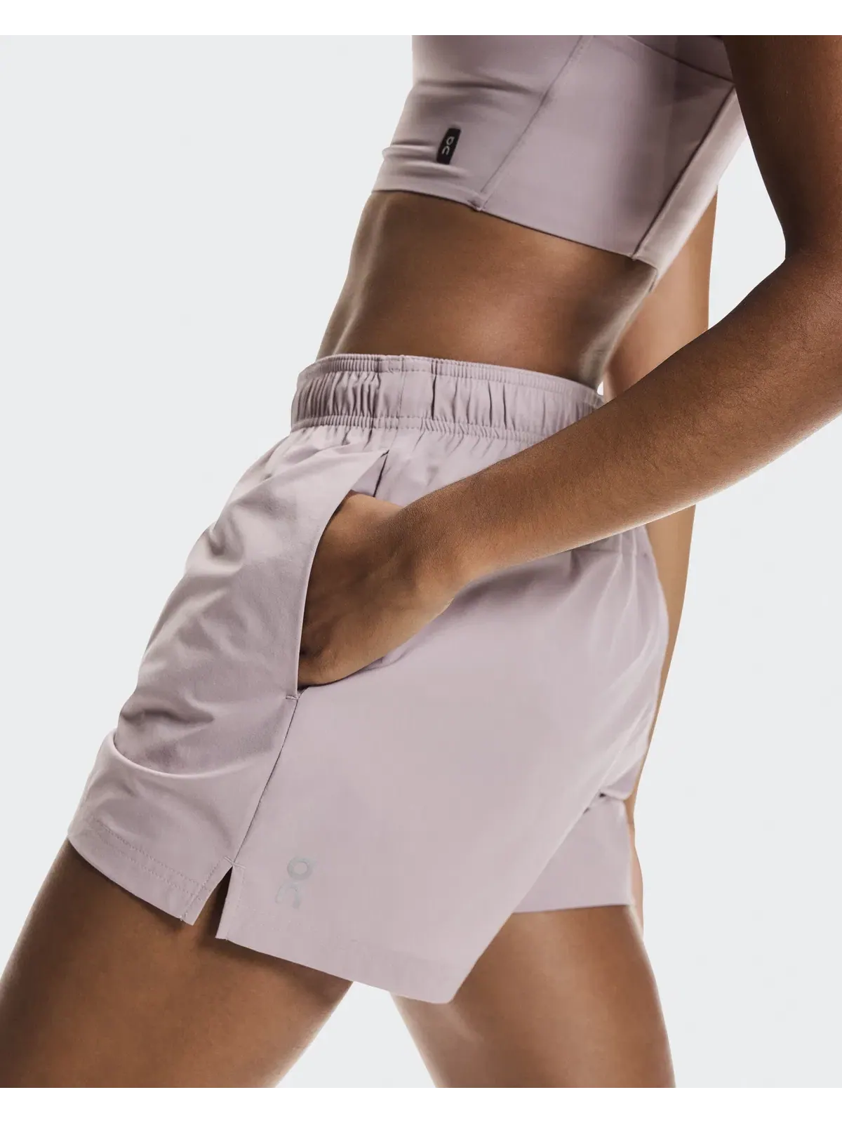 Женские беговые шорты с внутренними трусами On Core Shorts, Heron — 5