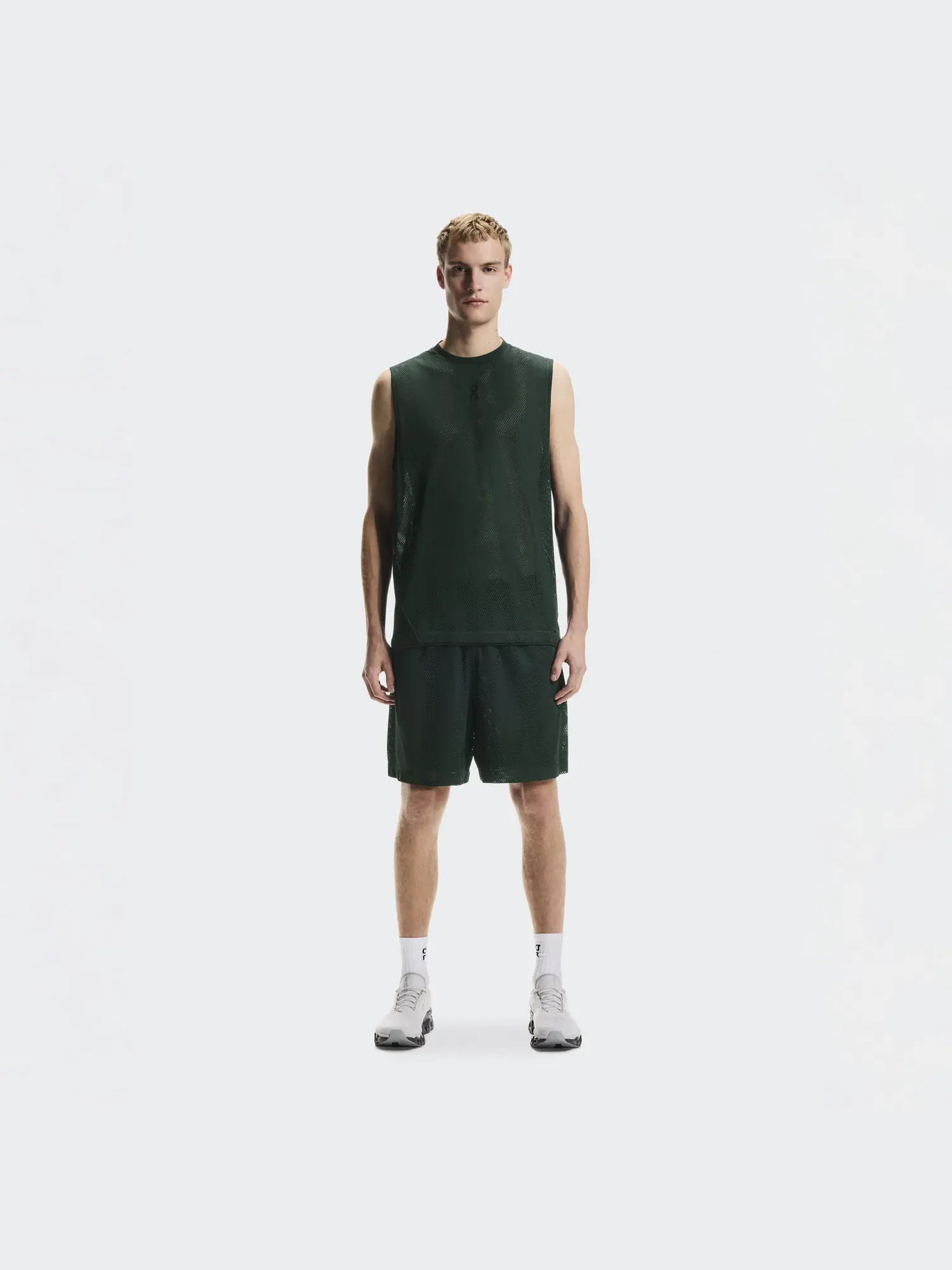 Мужские шорты для тренировок с сетчатой двойной подкладкой Train Volt Shorts On — 9