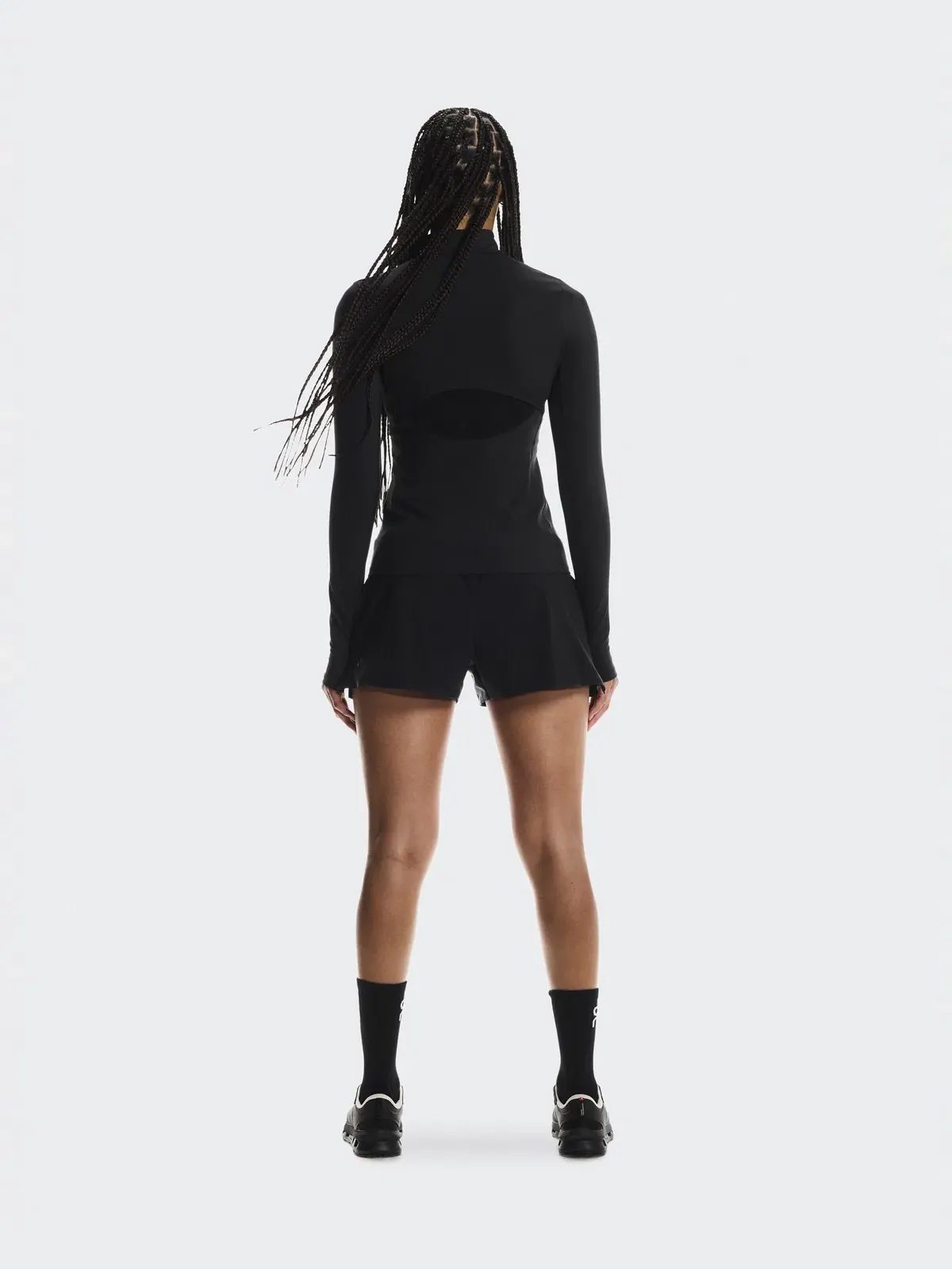 Женские шорты с двойным слоем сетки Mesh Shorts On — 3