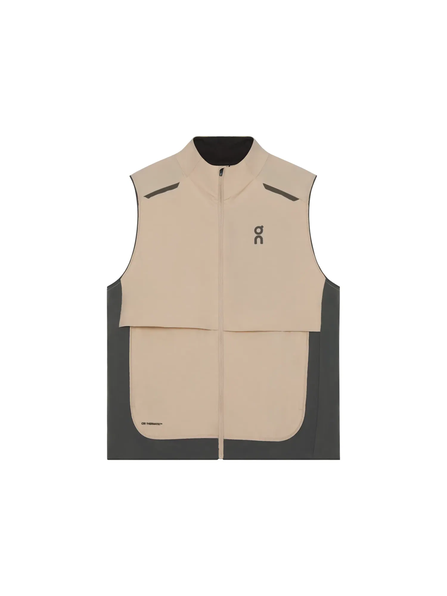 Мужской жилет для бега утепленный On ThermaTec Weather Vest, Desert Eclipse — 1