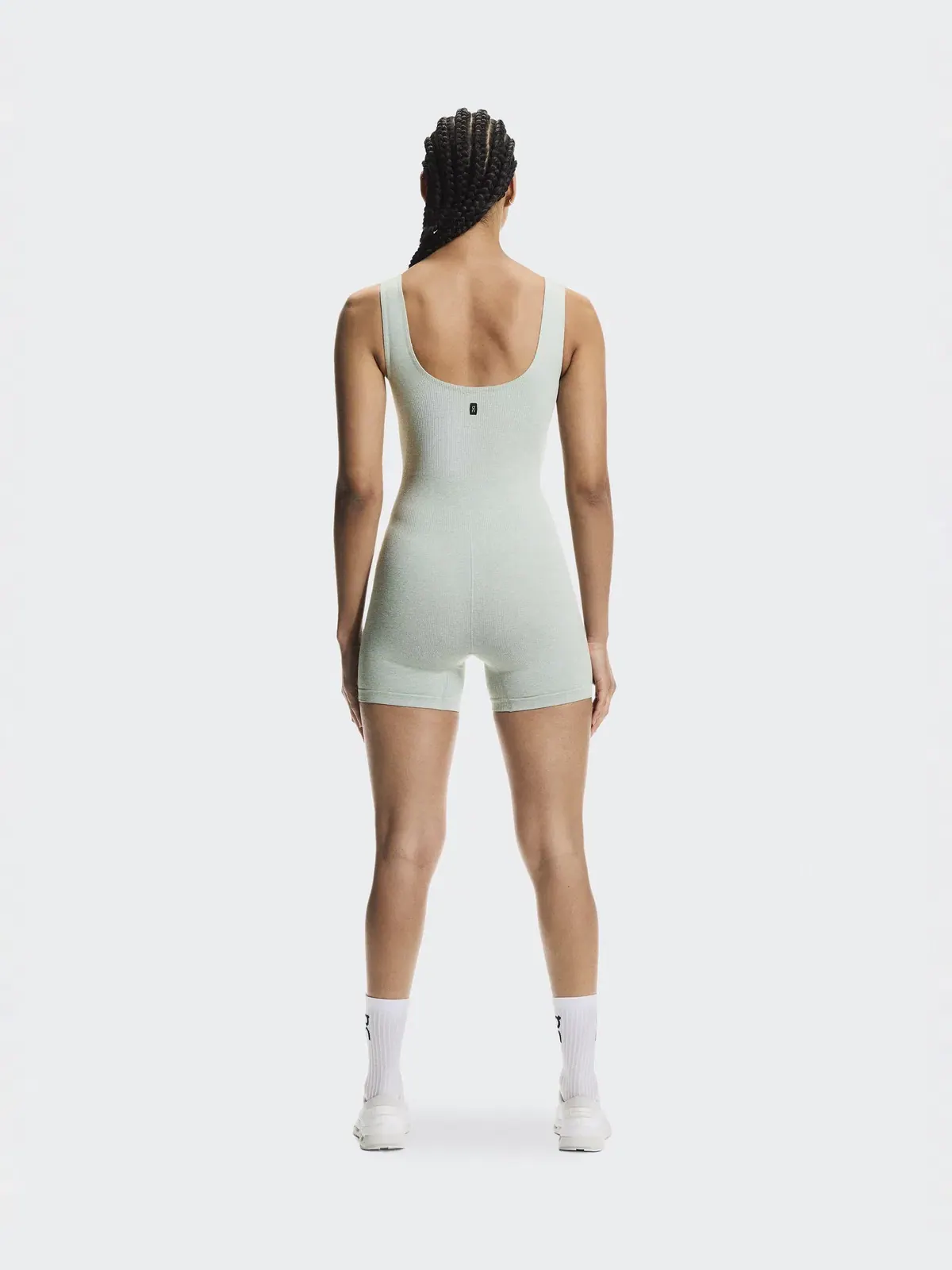 Женский боди-комбинезон бесшовный Studio Knit Bodysuit On, Mineral Heather — 3
