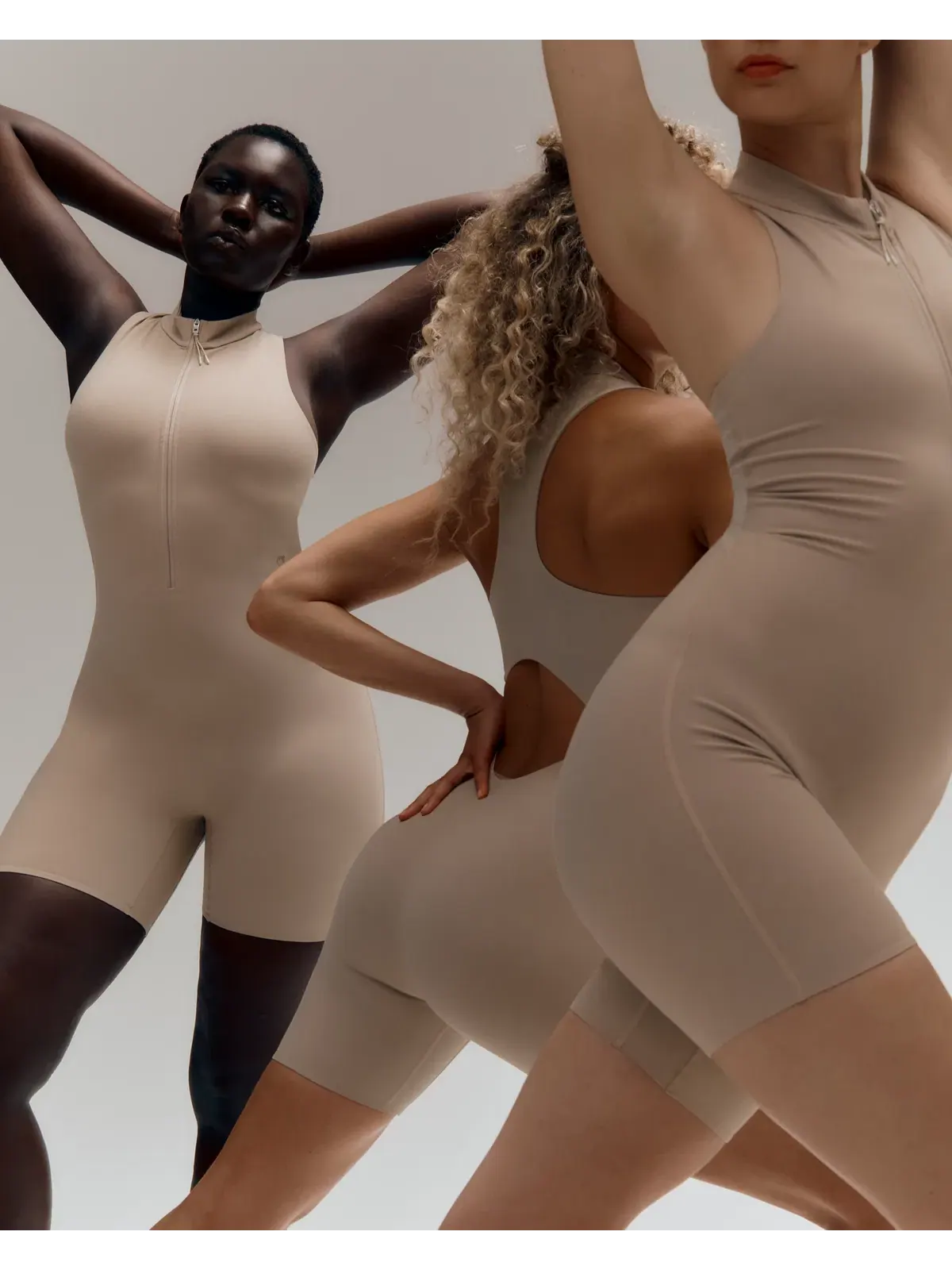 Женское боди для тренировок с сетчатой спинкой Studio Bodysuit On — 2