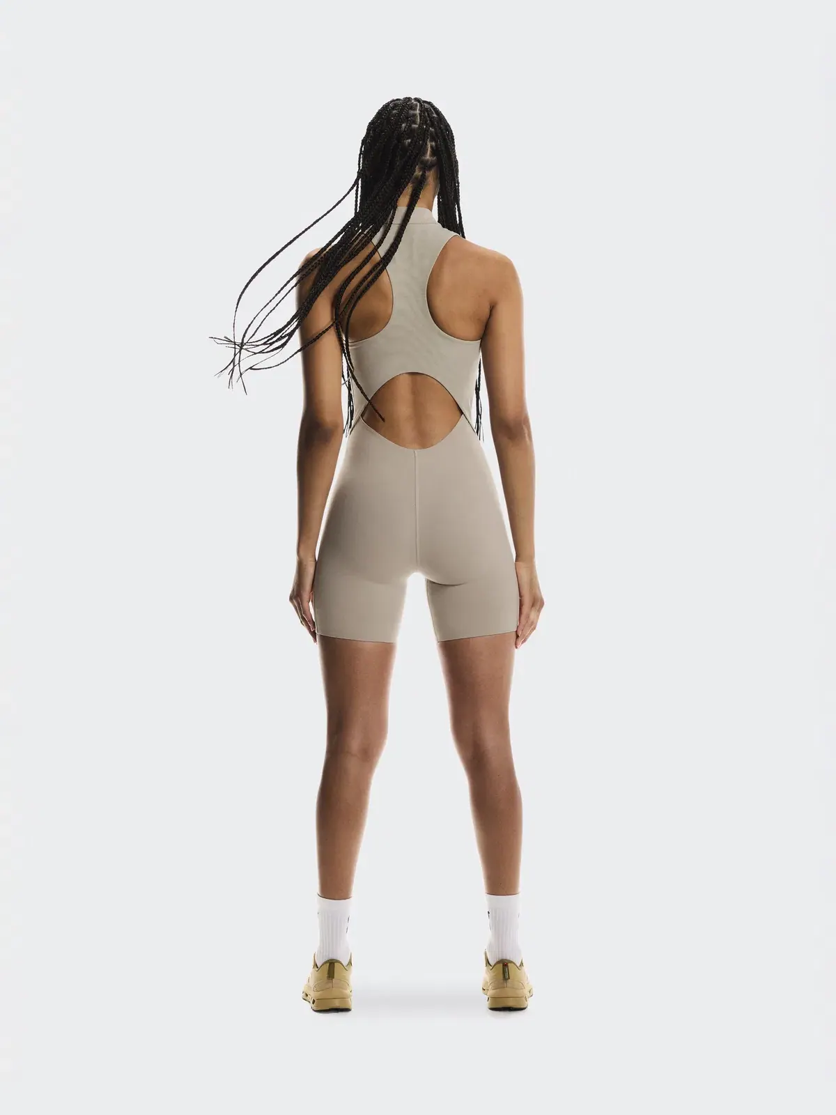 Женское боди для тренировок с сетчатой спинкой Studio Bodysuit On — 4