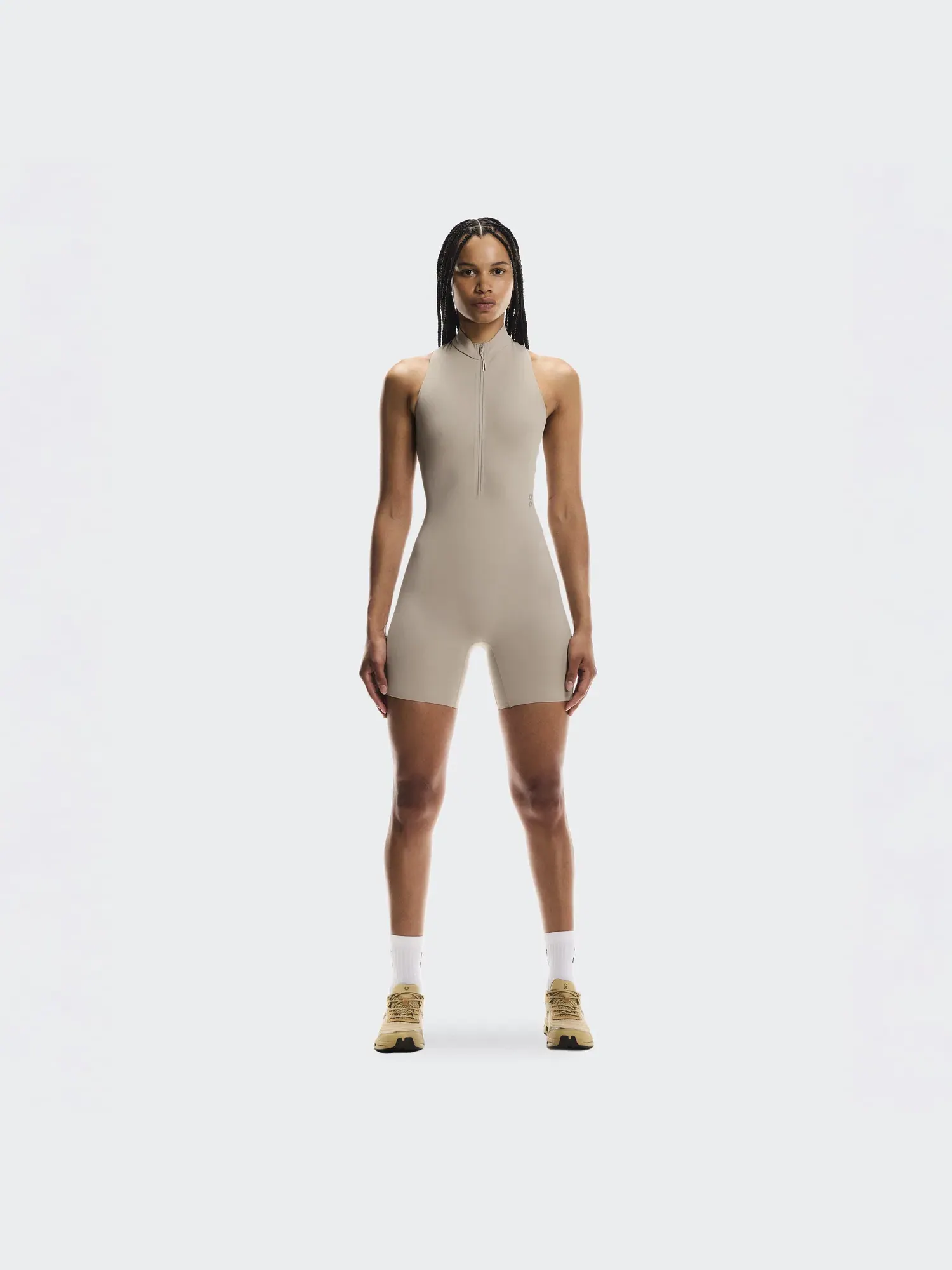 Женское боди для тренировок с сетчатой спинкой Studio Bodysuit On — 9