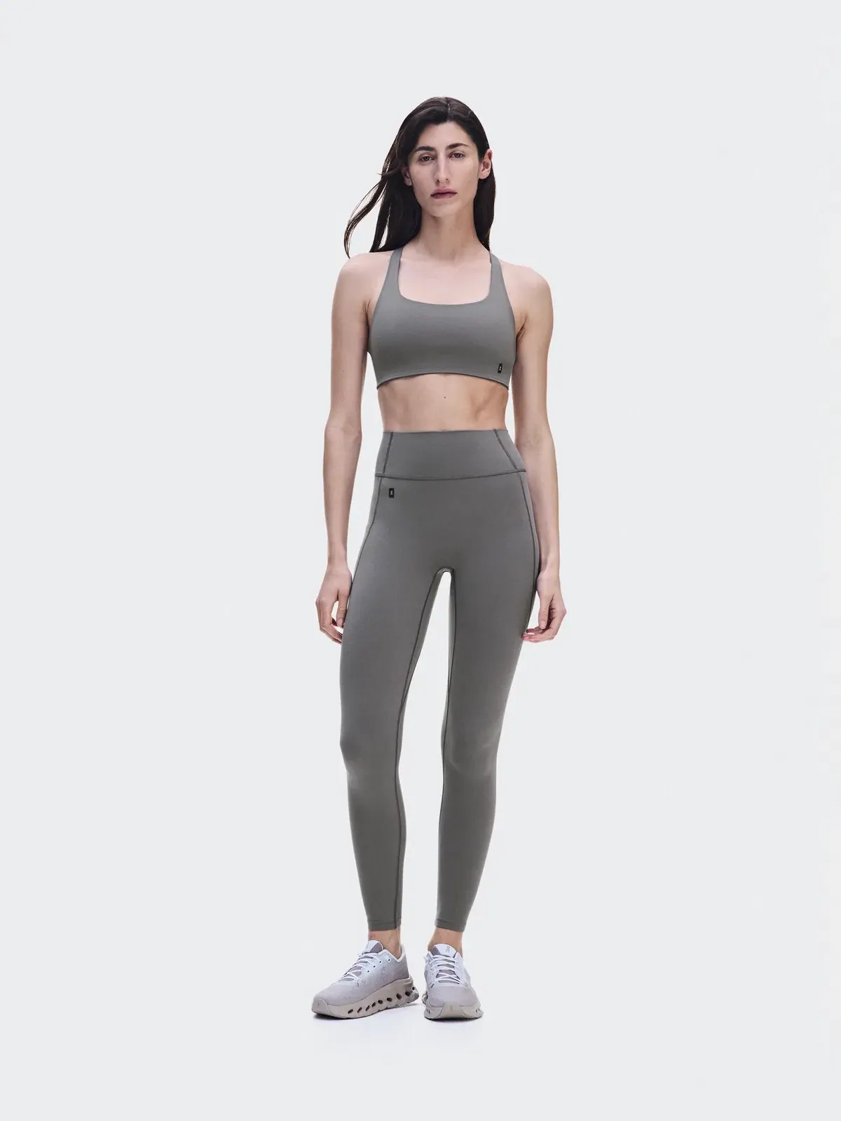 Женские леггинсы с высокой посадкой без передних швов Studio Leggings On, Ember — 2