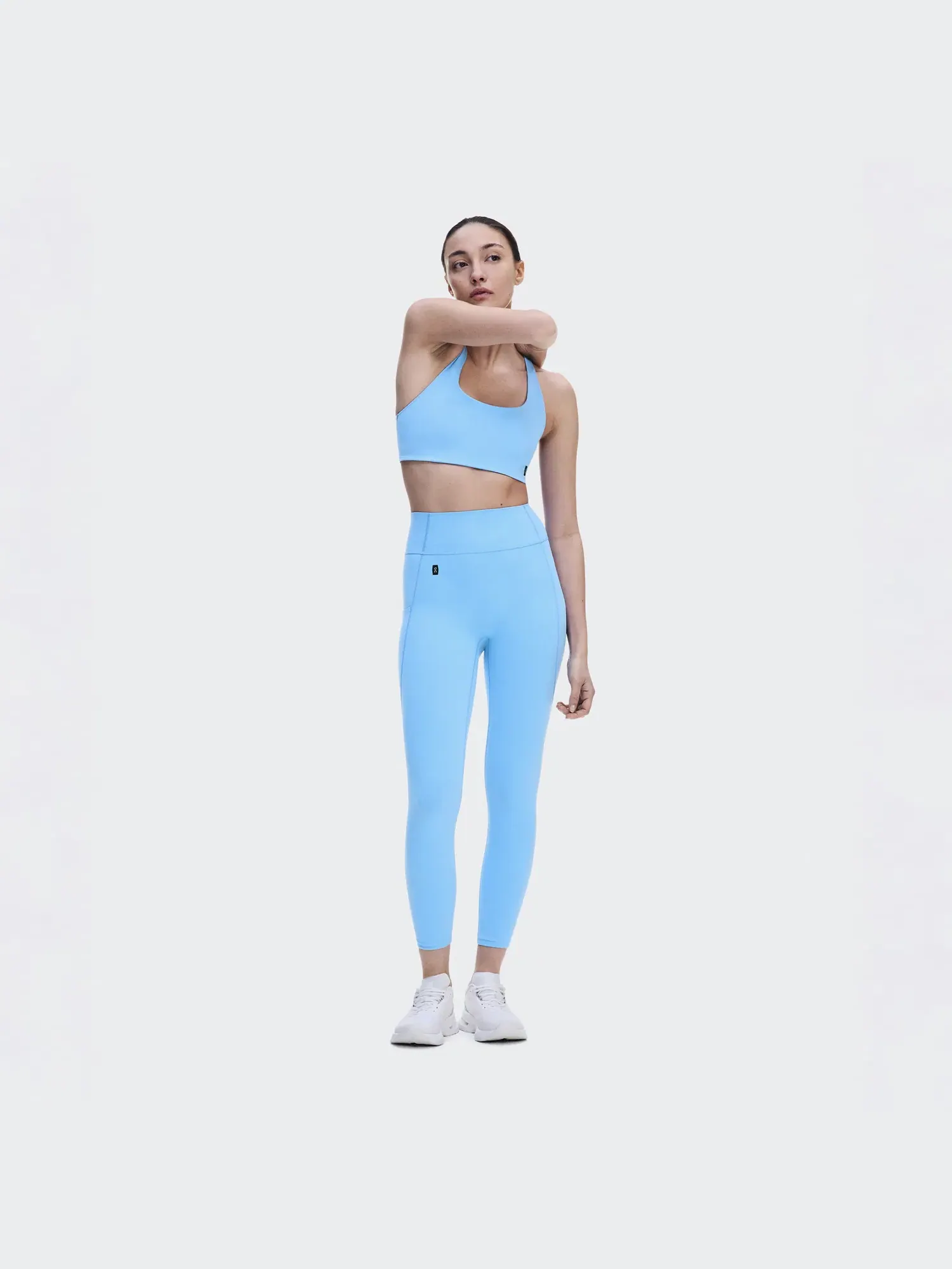 Женские леггинсы 7/8 с высокой посадкой и карманом для телефона Studio Leggings On, Gourami — 9