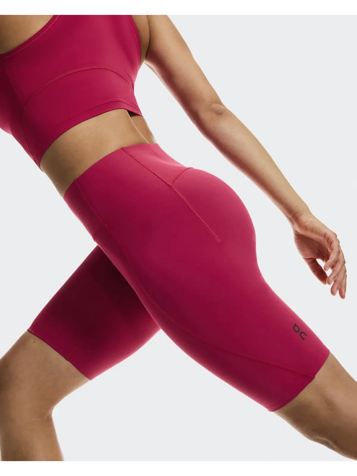 Женские шорты-леггинсы для тренировок с карманом для телефона Studio Tights Short On Grenadine — 4