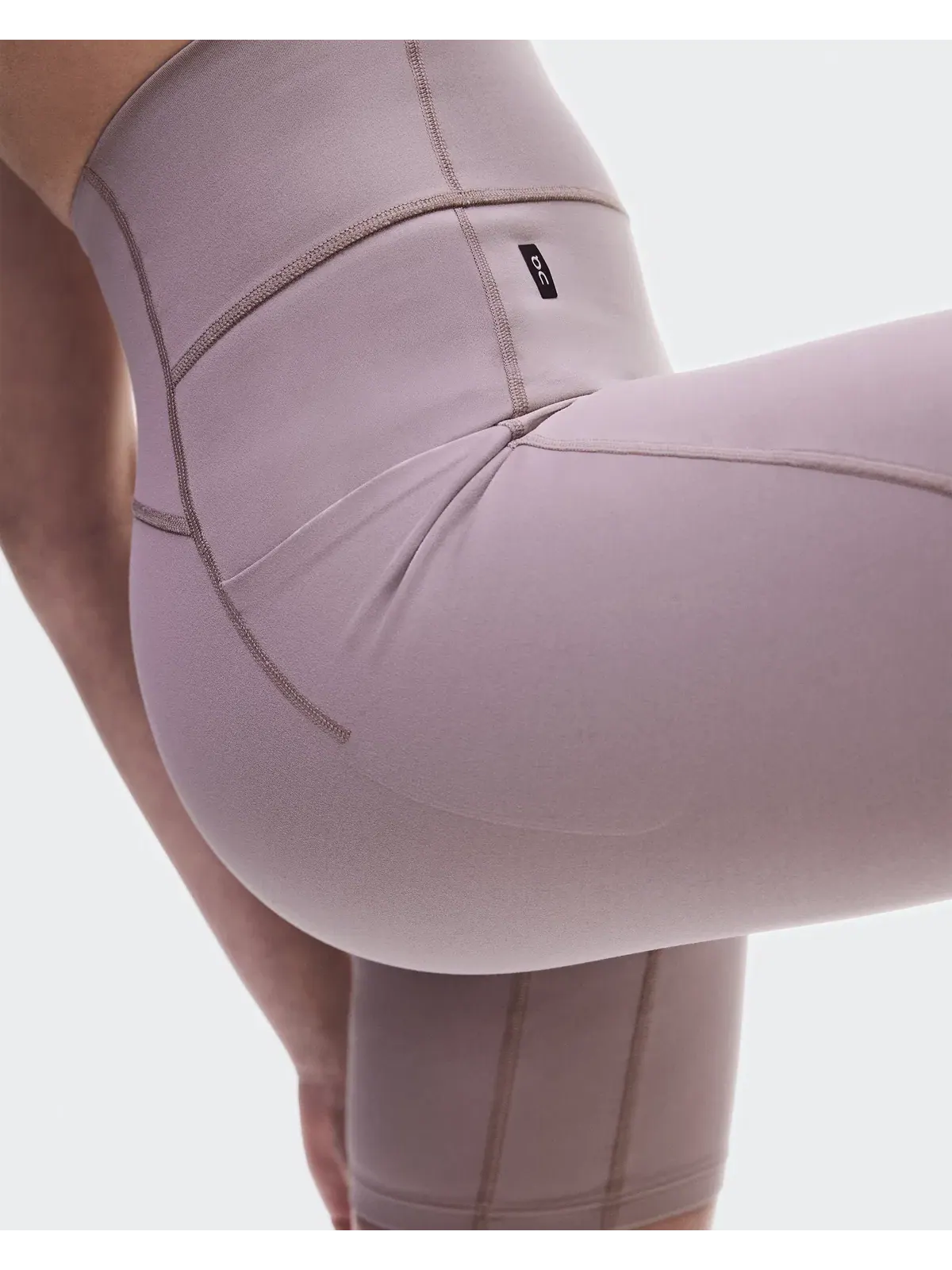 Женские шорты-леггинсы с высокой посадкой и карманом для телефона Studio Leggings Short On, Heron — 5