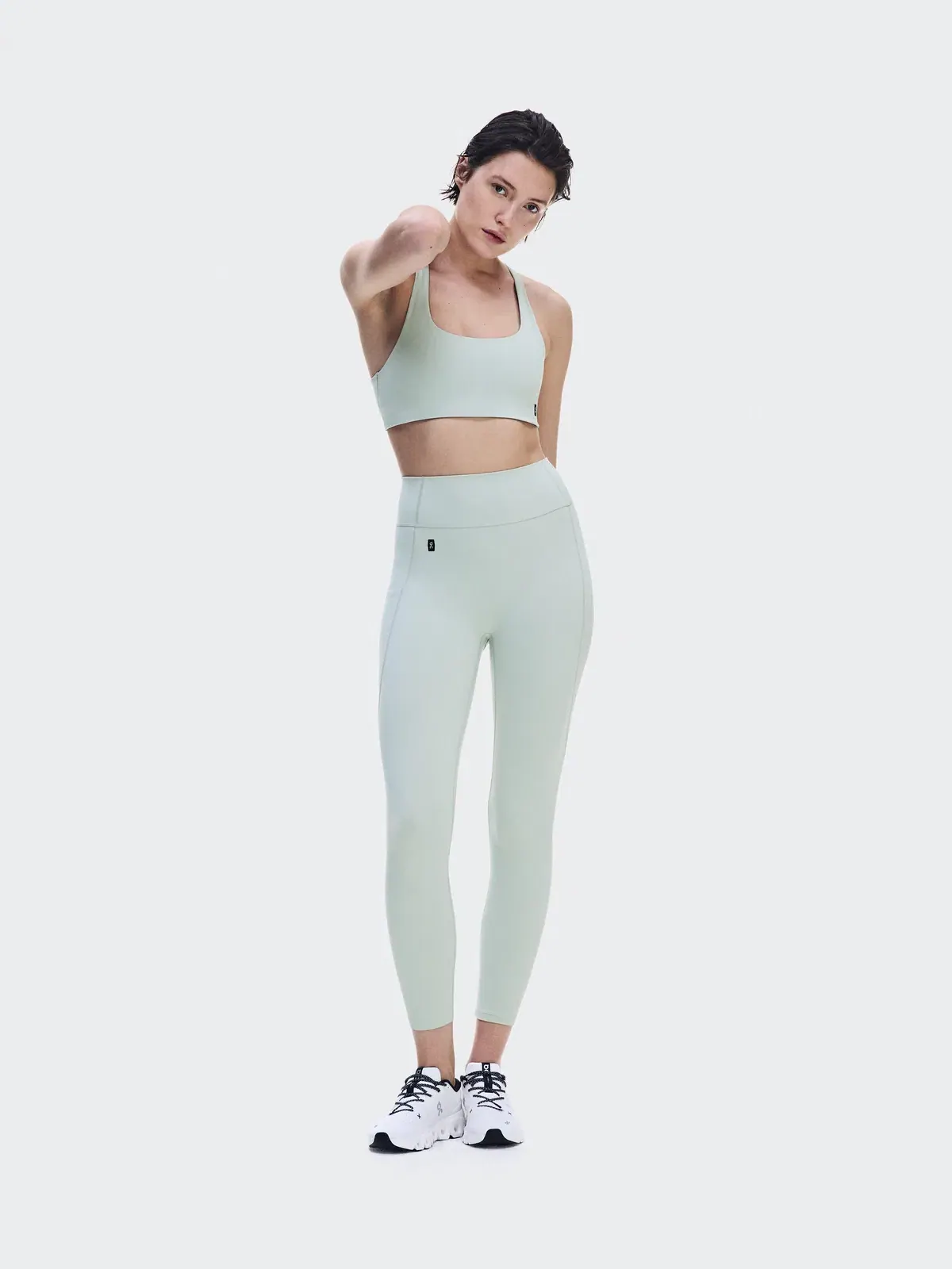 Женские леггинсы 7/8 с высокой посадкой Studio Leggings On Mineral — 2
