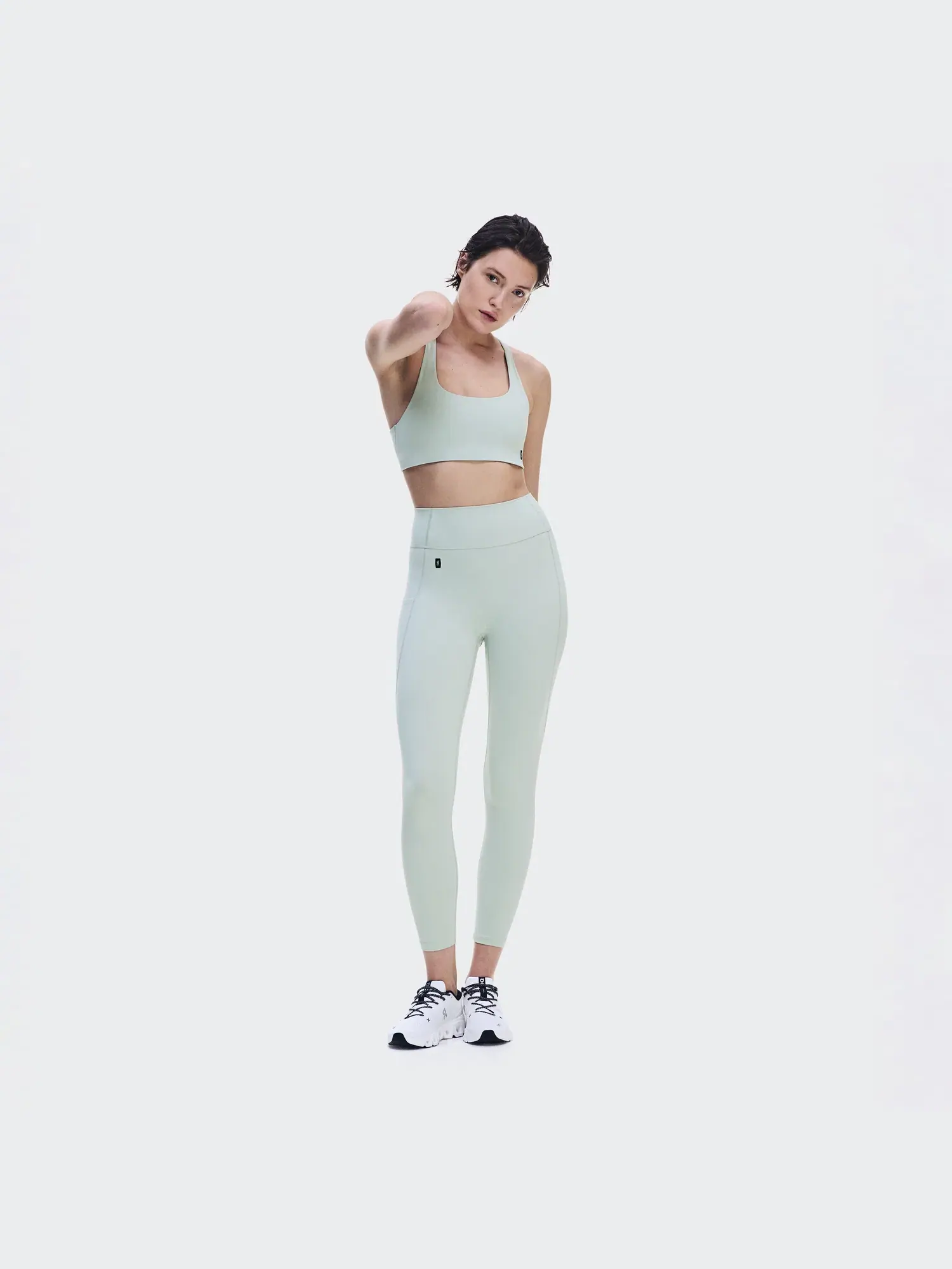 Женские леггинсы 7/8 с высокой посадкой Studio Leggings On Mineral — 10
