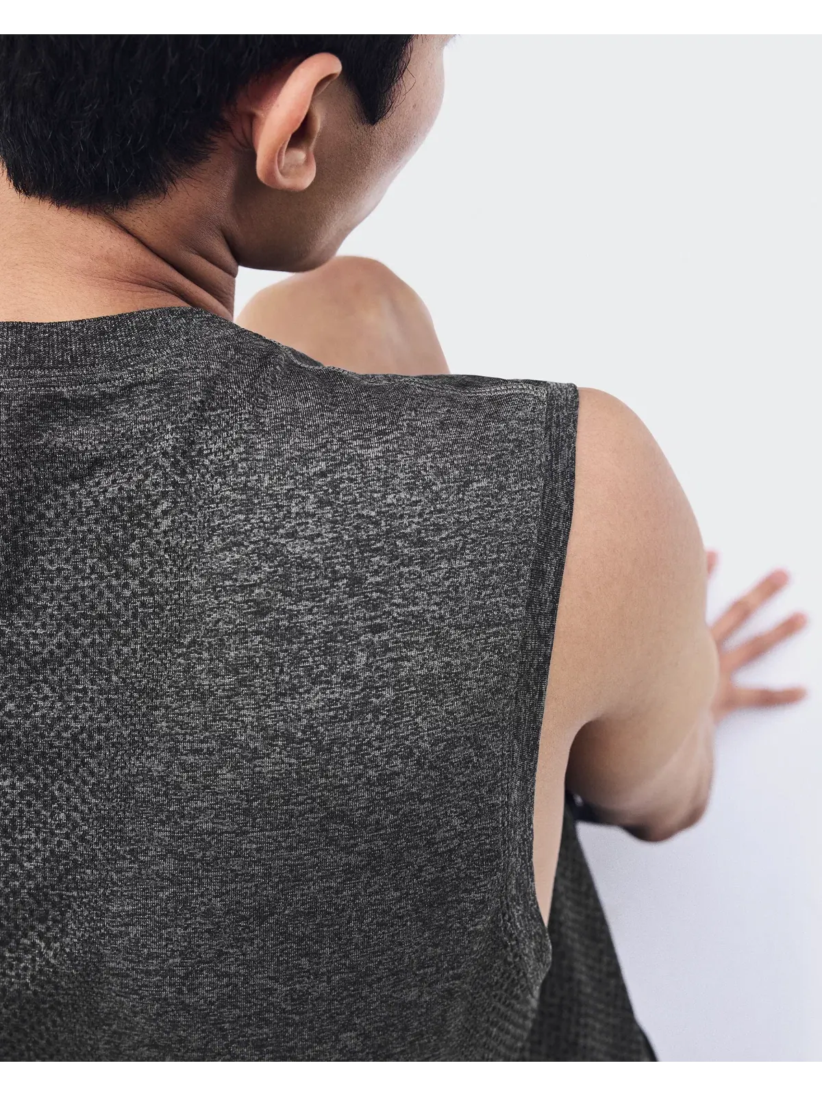 Мужская майка для тренировок бесшовная с сетчатыми вставками Train Flex Tank On, Ember Heather — 6