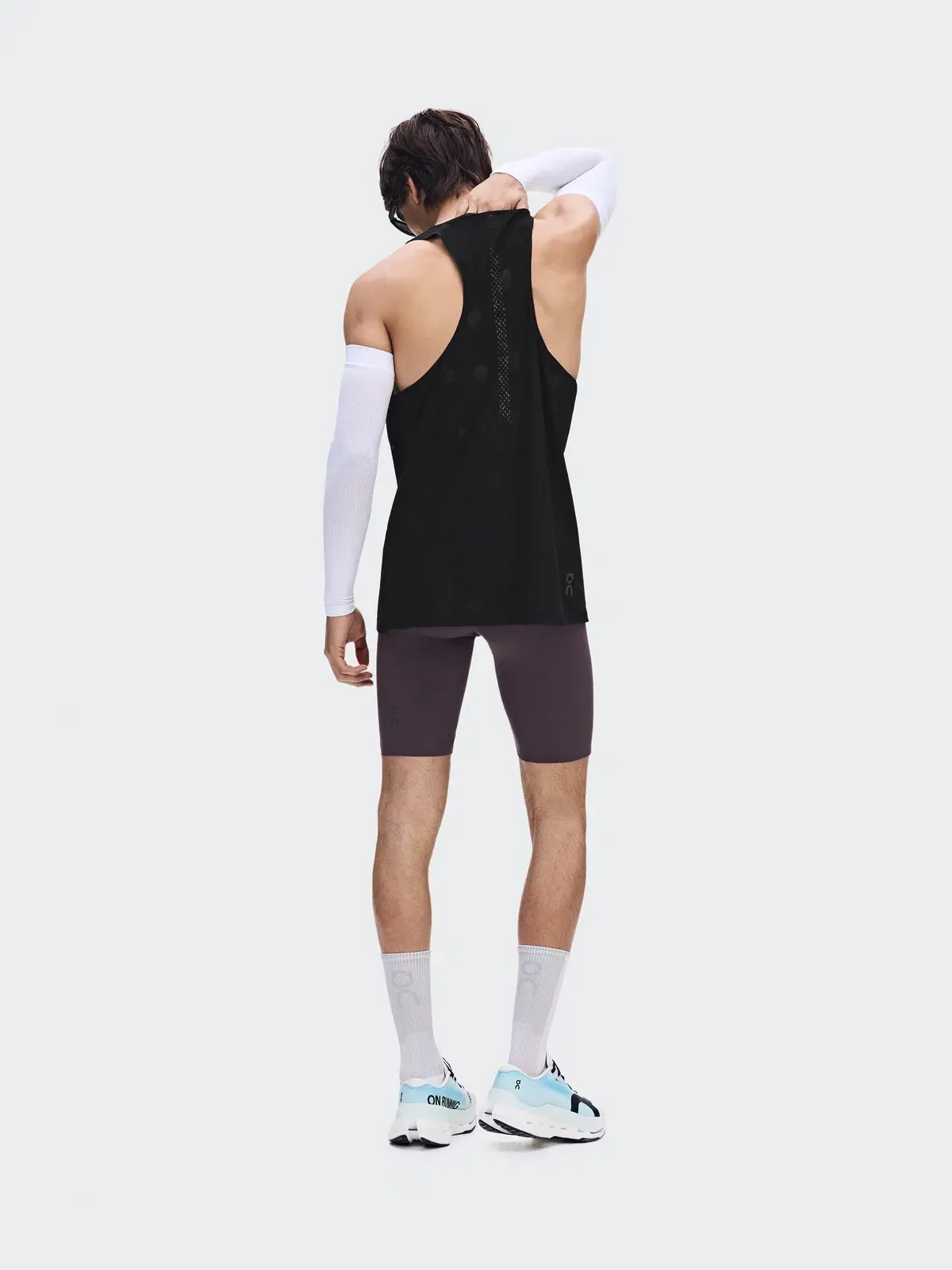Мужские полулеггинсы беговые с принтом Zero Half Tights On, Urchin — 4