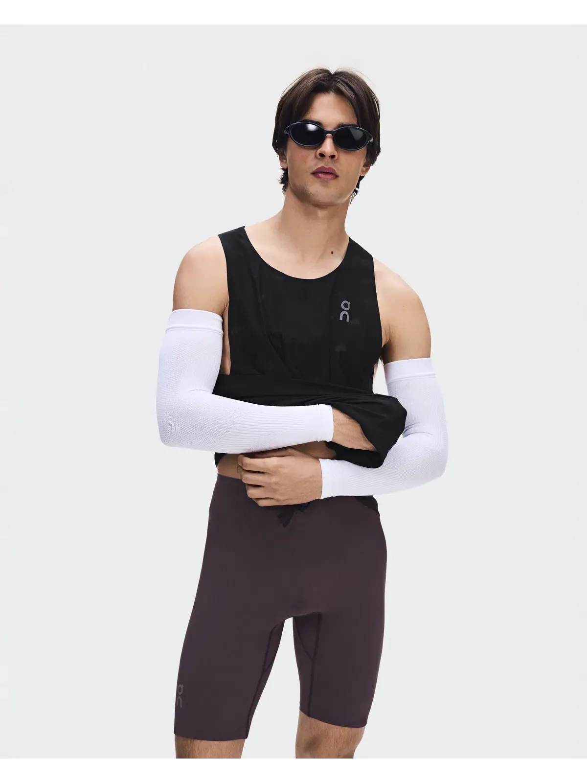 Мужские полулеггинсы беговые с принтом Zero Half Tights On, Urchin — 6