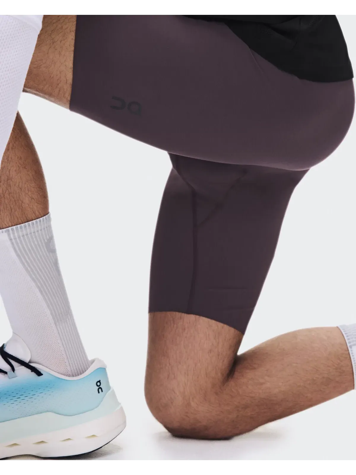 Мужские полулеггинсы беговые с принтом Zero Half Tights On, Urchin — 7