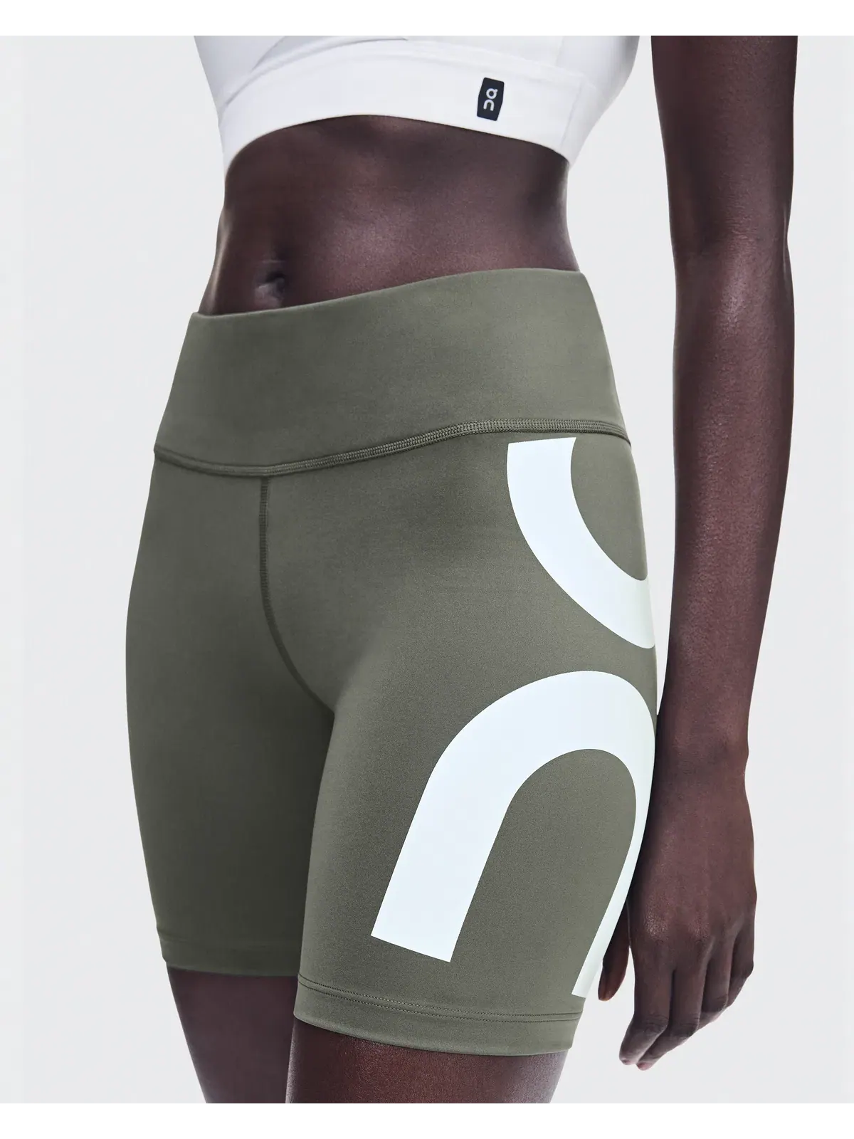 Женские беговые тайтсы облегающие Race Half Tights LN1 On, Mire — 3