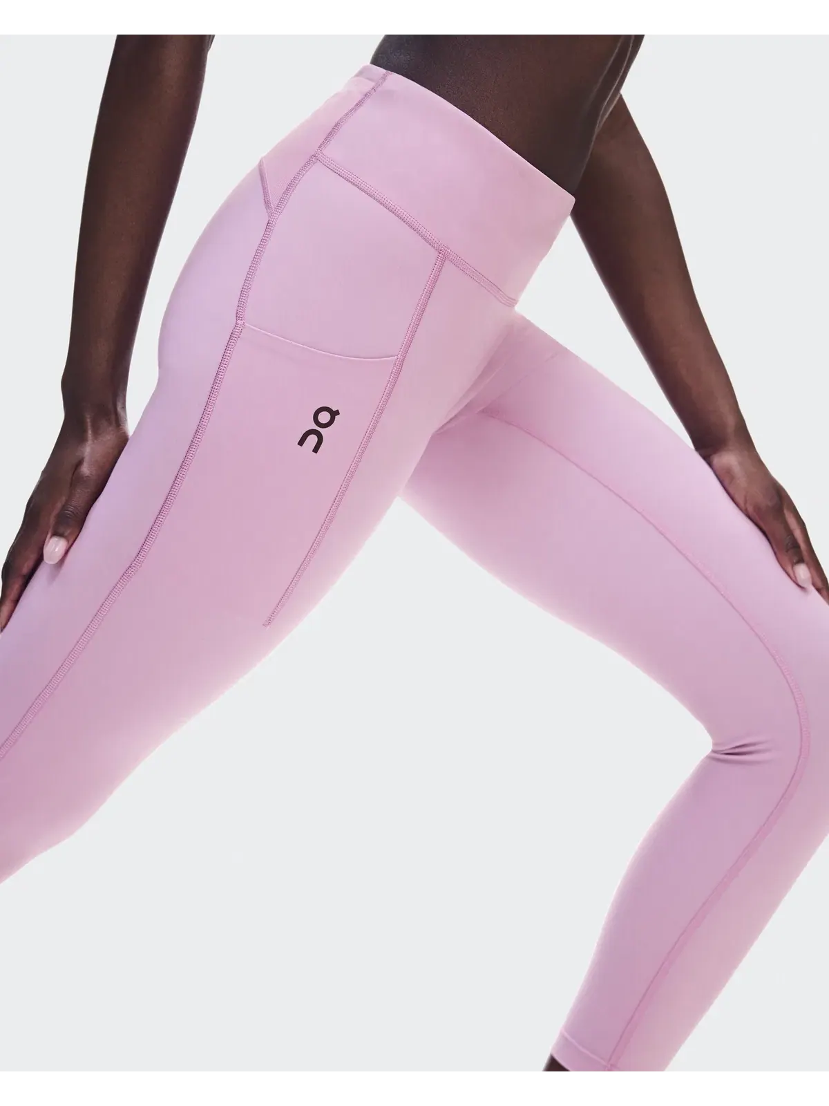 Женские леггинсы для бега 7/8 с карманами Performance Tights 7/8 On, Sakura — 3