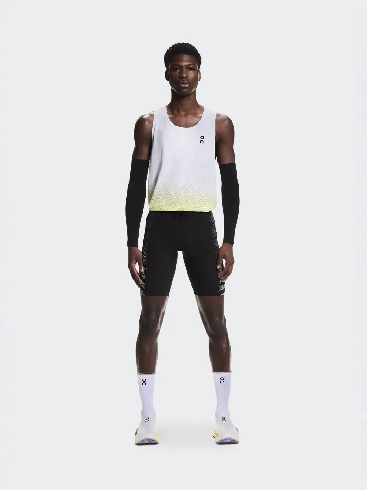 Мужские полулеггинсы беговые с принтом Zero Half Tights On — 2