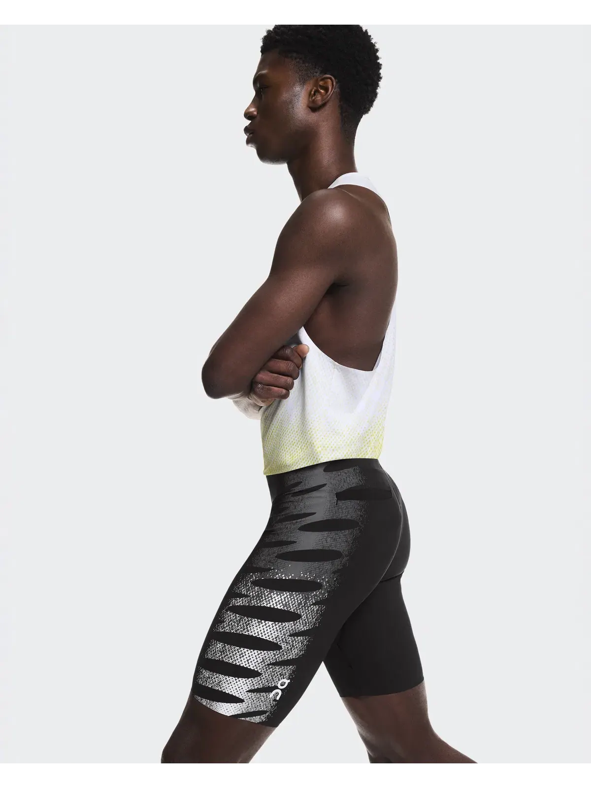 Мужские полулеггинсы беговые с принтом Zero Half Tights On — 7