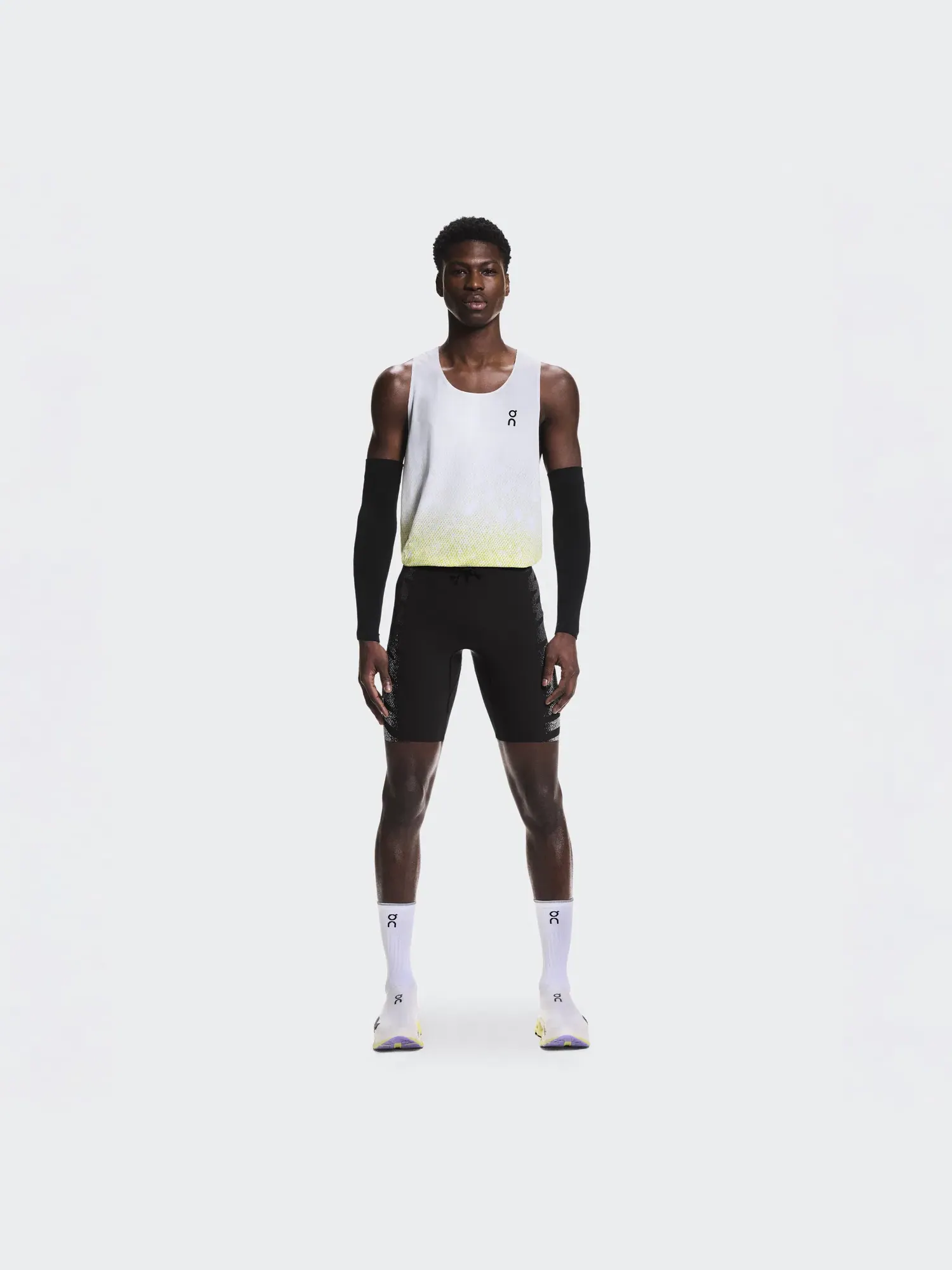 Мужские полулеггинсы беговые с принтом Zero Half Tights On — 8