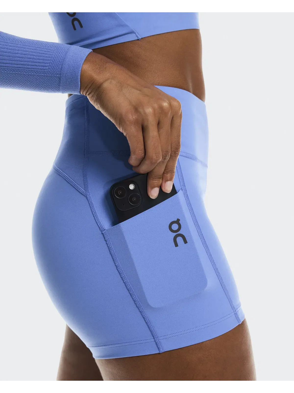 Женские беговые леггинсы с карманом для телефона 3" Performance Tights On, Sailor — 6