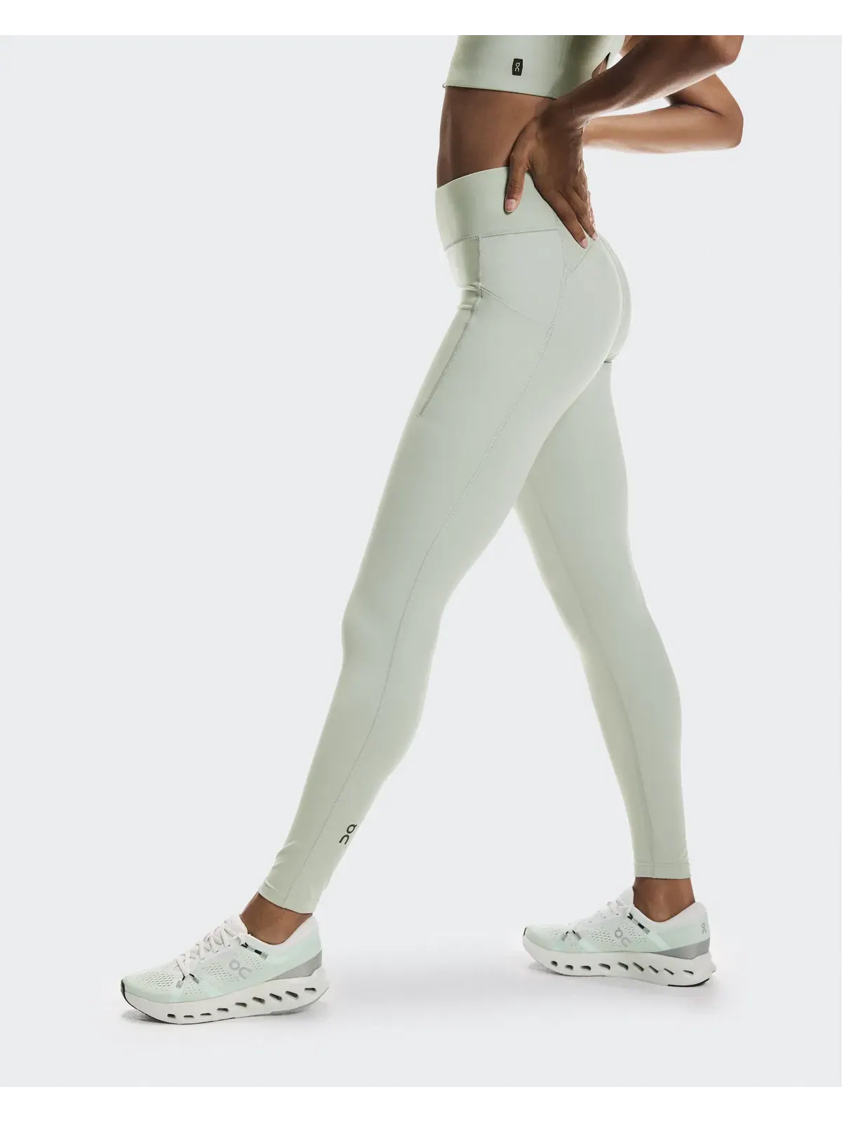 Женские беговые леггинсы с карманами Performance Tights On, Tin — 4
