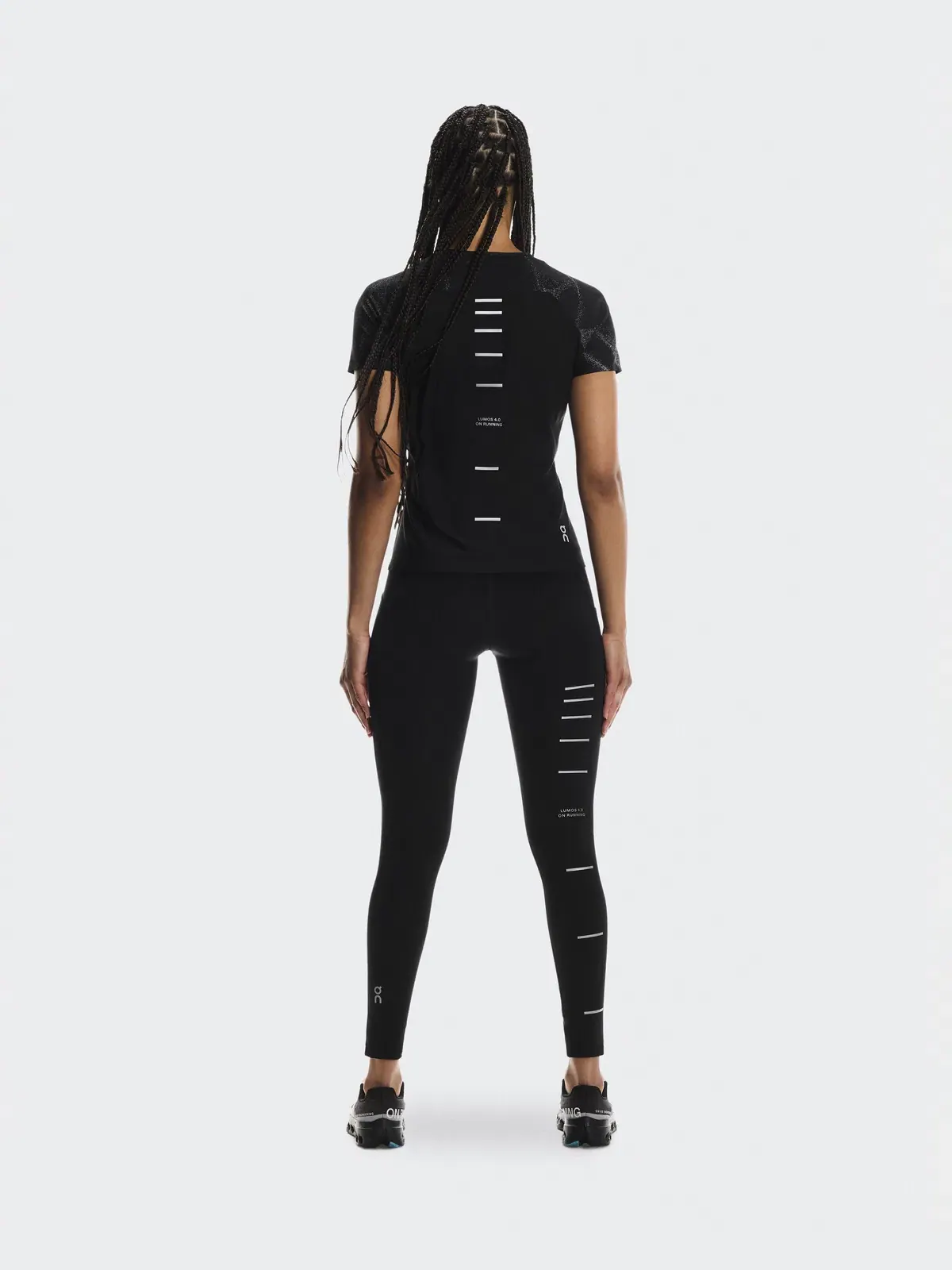 Женские беговые леггинсы утепленные с светоотражающими деталями Performance Tights Lumos On — 3