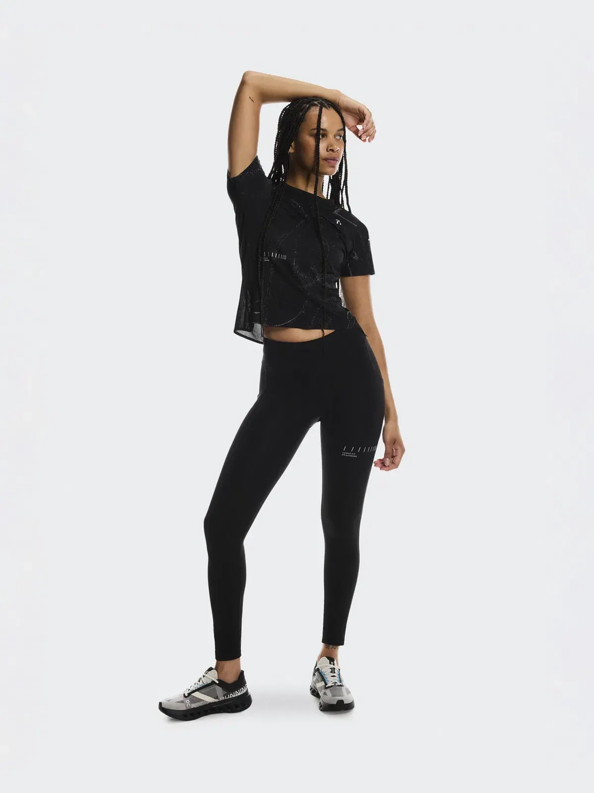 Женские беговые леггинсы утепленные с светоотражающими деталями Performance Tights Lumos On — 4