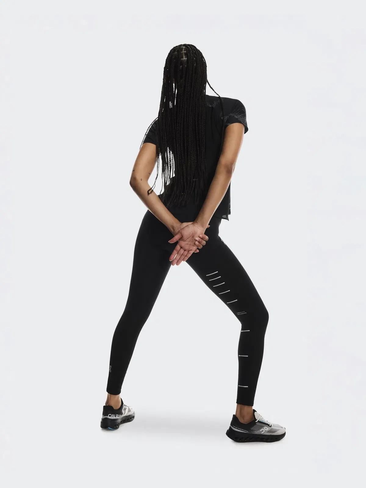 Женские беговые леггинсы утепленные с светоотражающими деталями Performance Tights Lumos On — 5