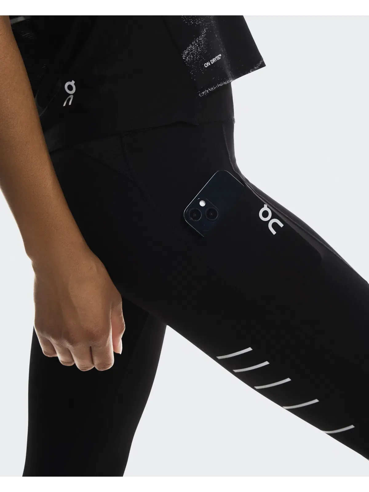 Женские беговые леггинсы утепленные с светоотражающими деталями Performance Tights Lumos On — 6