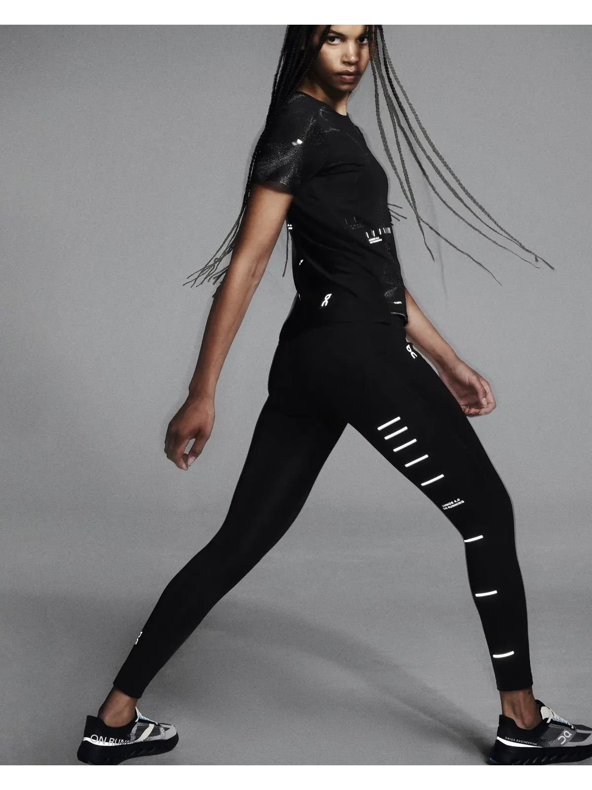 Женские беговые леггинсы утепленные с светоотражающими деталями Performance Tights Lumos On — 8