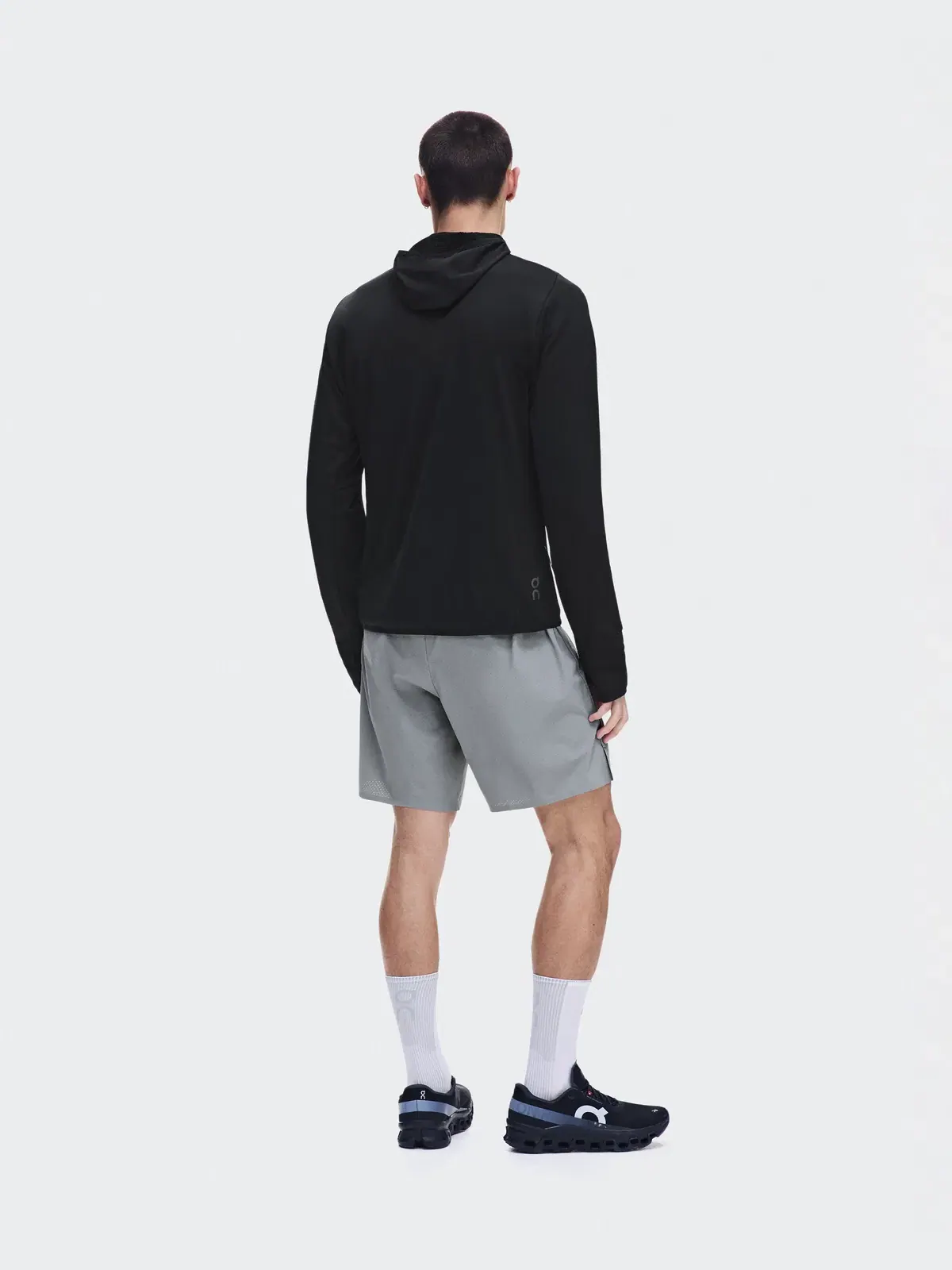 Мужское худи с капюшоном на молнии утепленное Climate Zip Hoodie On — 4