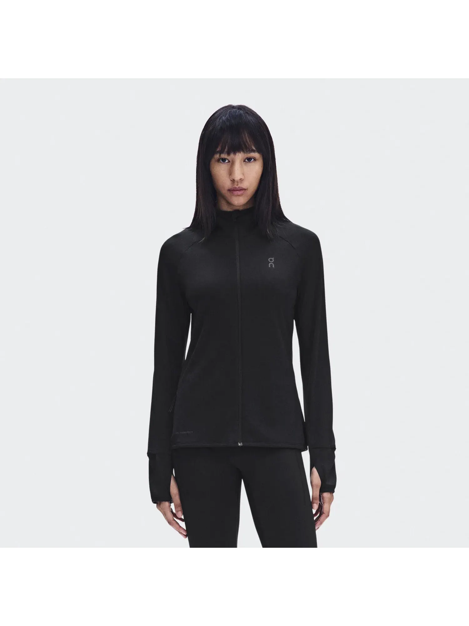 Женское худи с капюшоном утепленное Climate Zip Hoodie On — 9