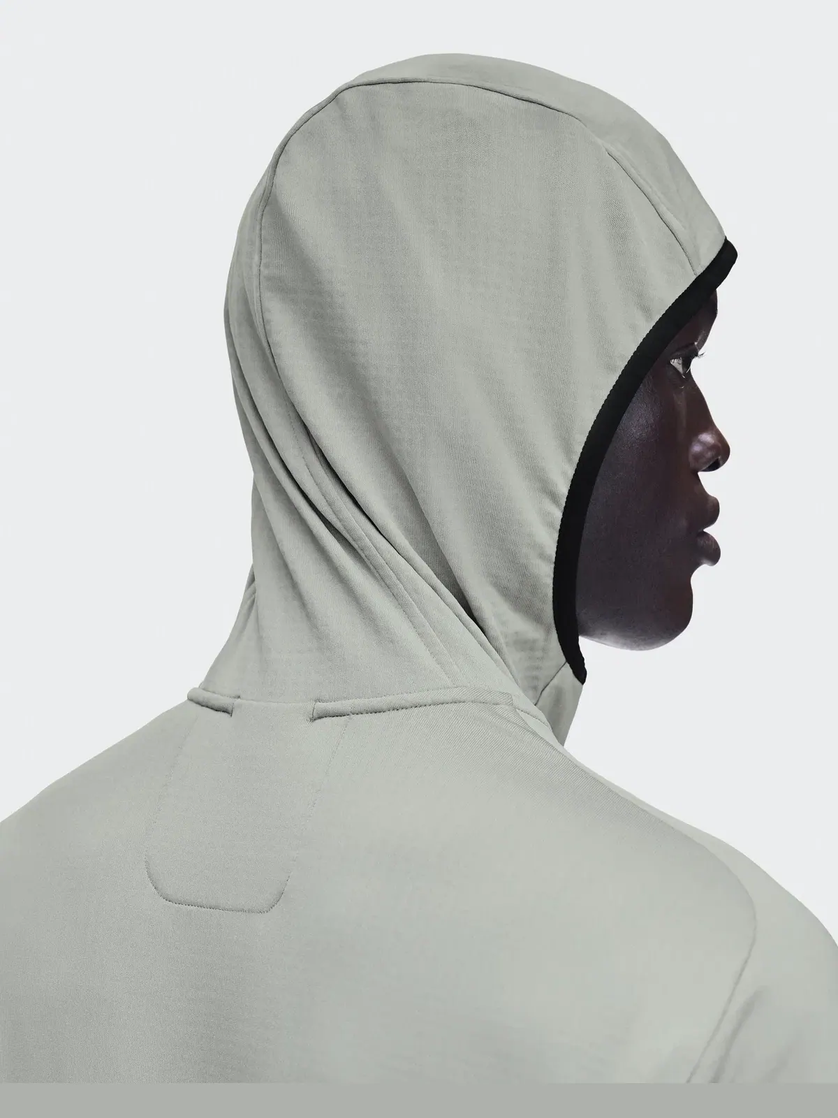 Мужское худи с капюшоном на молнии утепленное Climate Zip Hoodie On, Brume — 9