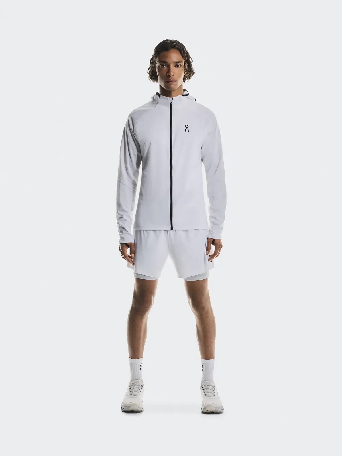 Мужское худи с капюшоном и встроенной балаклавой Climate Zip Hoodie On — 2