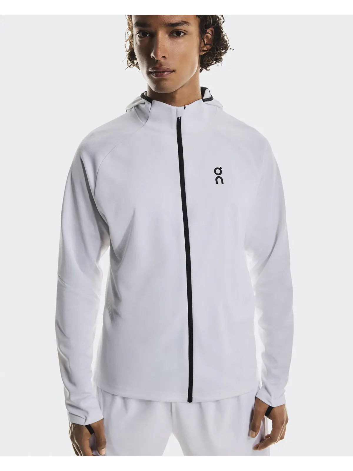 Мужское худи с капюшоном и встроенной балаклавой Climate Zip Hoodie On — 4
