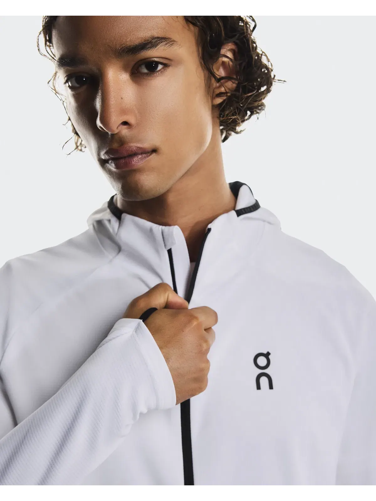 Мужское худи с капюшоном и встроенной балаклавой Climate Zip Hoodie On — 5