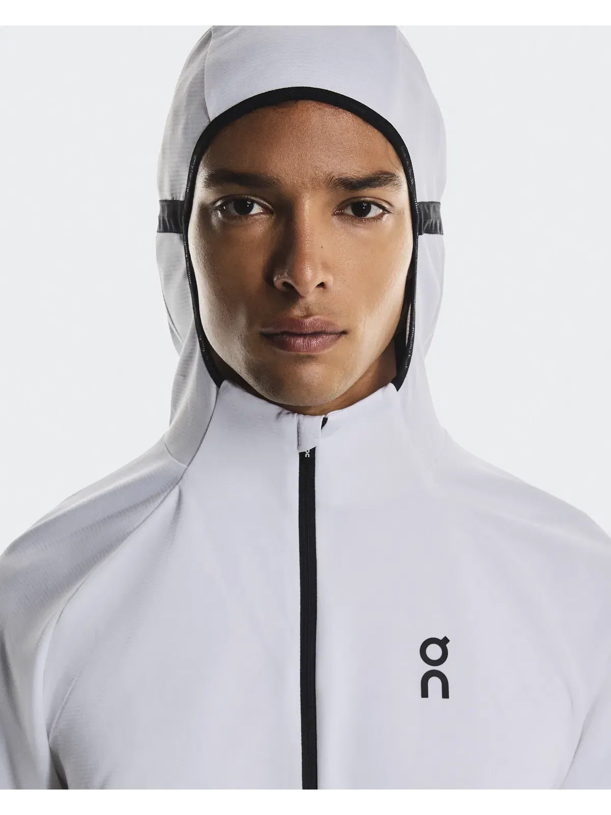 Мужское худи с капюшоном и встроенной балаклавой Climate Zip Hoodie On — 7